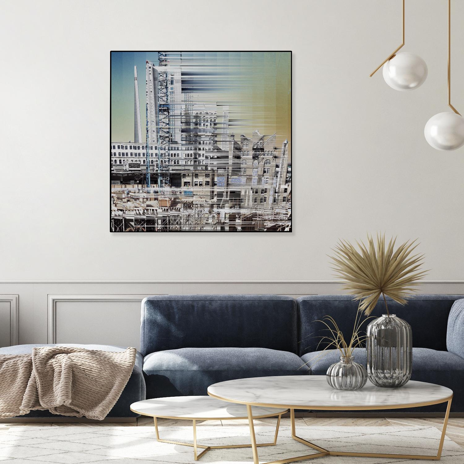 Urban Abstract 6 by Jean-François Dupuis on GIANT ART - beige linear factory