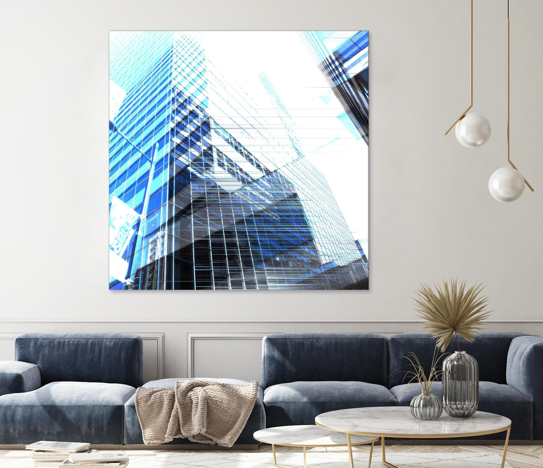 Urban Distortion II by Jean-François Dupuis on GIANT ART - white city scene superposition