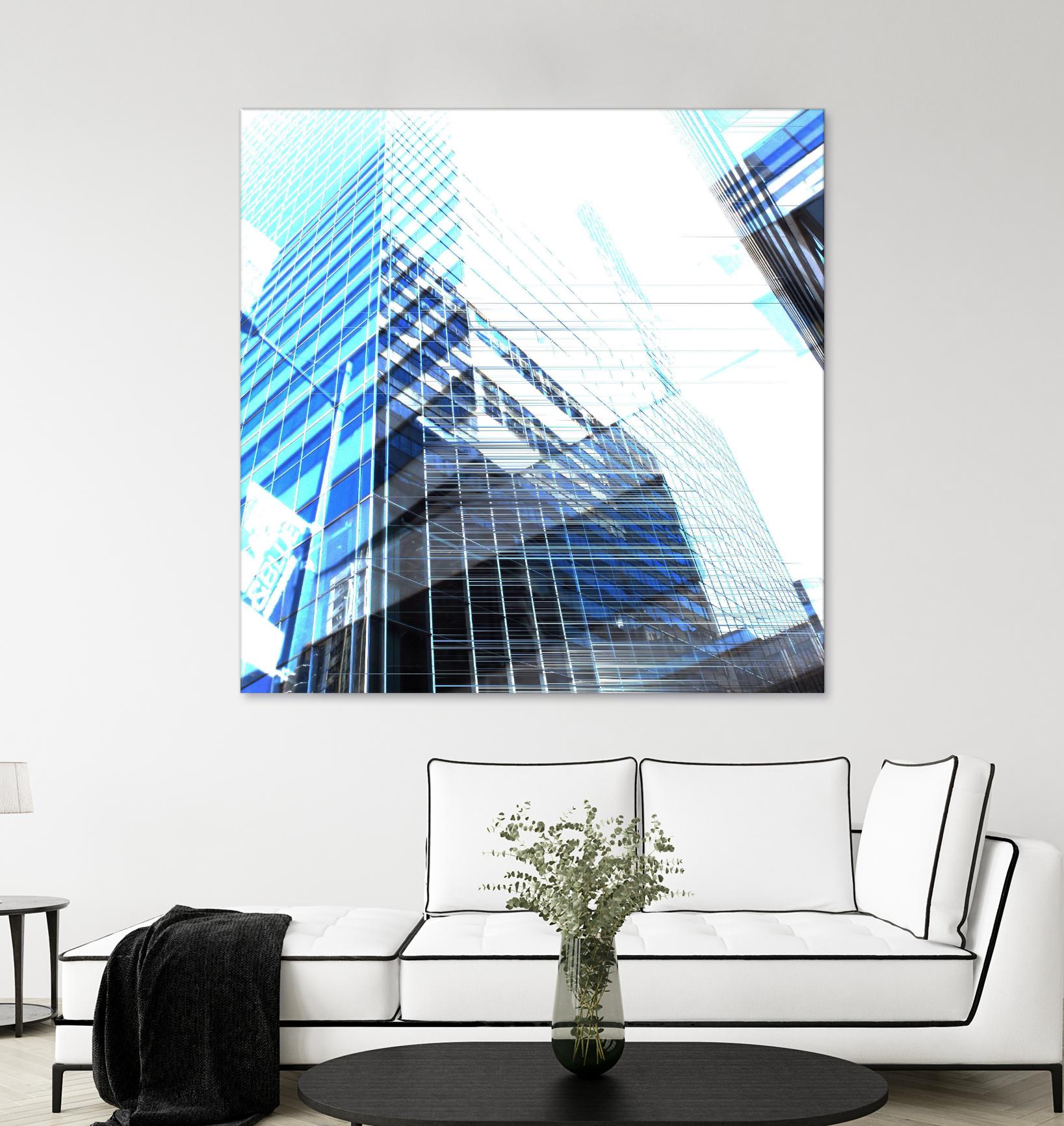 Urban Distortion II by Jean-François Dupuis on GIANT ART - white city scene superposition