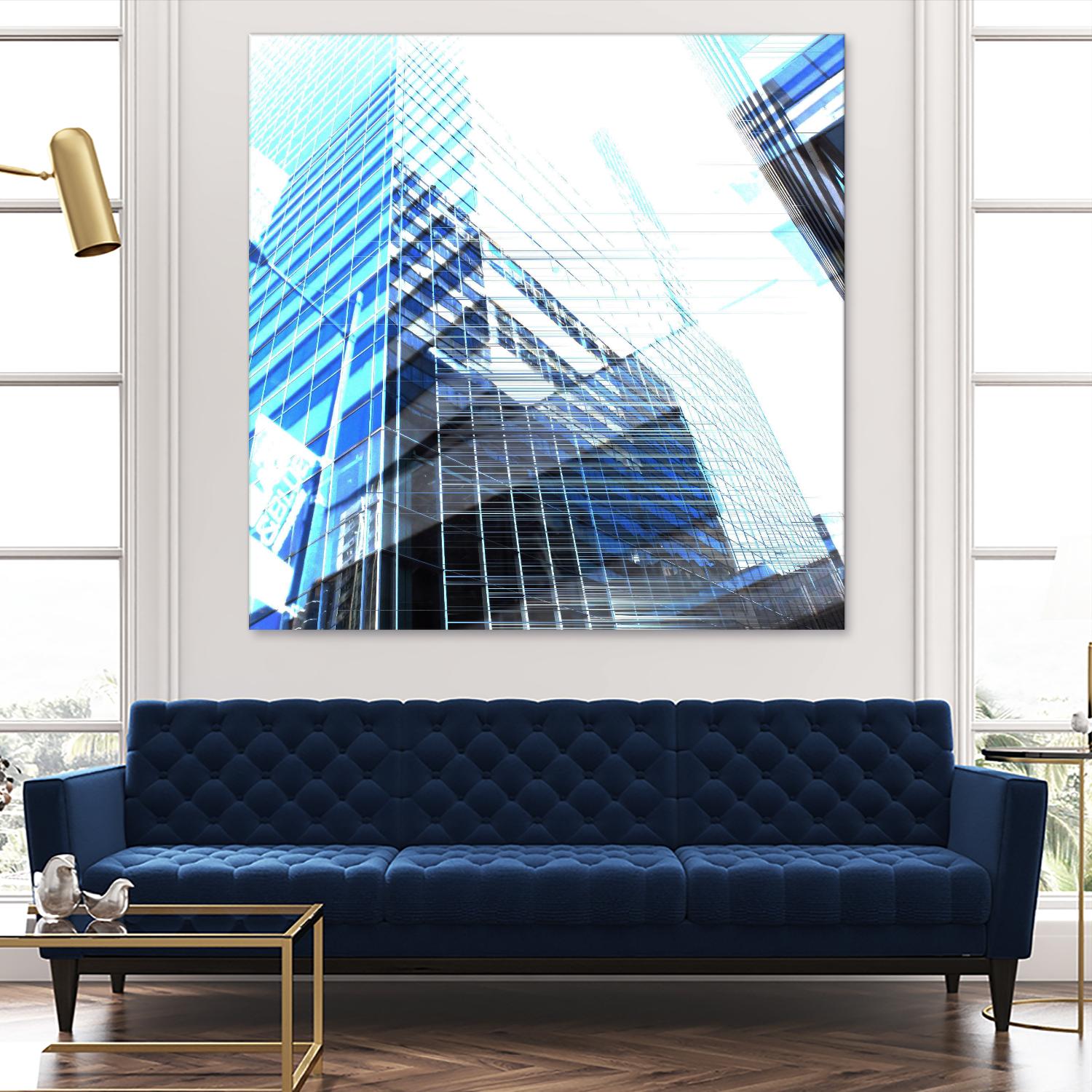 Urban Distortion II by Jean-François Dupuis on GIANT ART - white city scene superposition