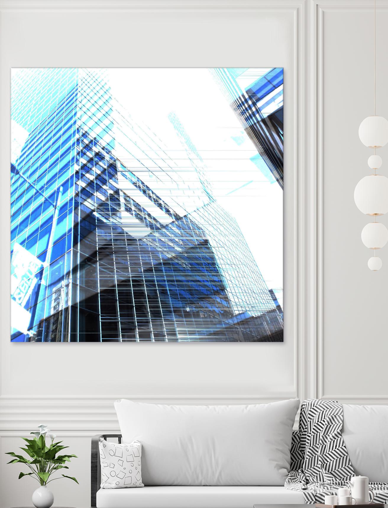 Urban Distortion II by Jean-François Dupuis on GIANT ART - white city scene superposition