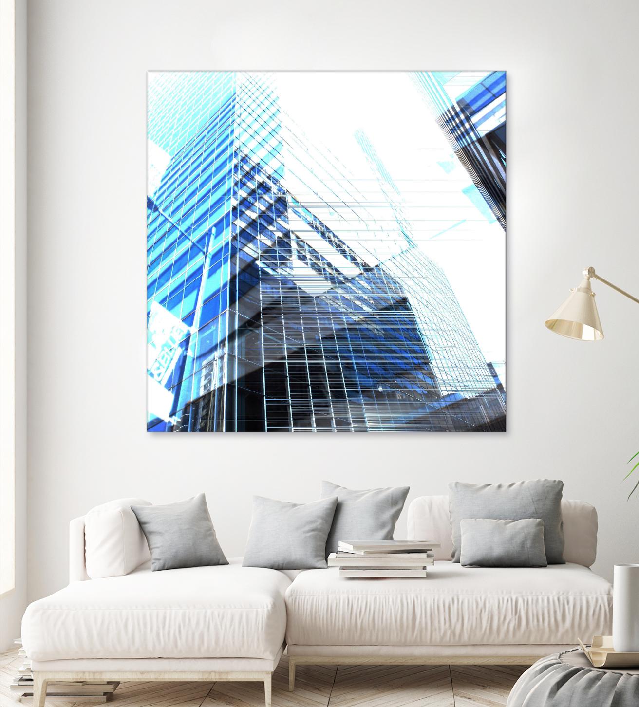 Urban Distortion II by Jean-François Dupuis on GIANT ART - white city scene superposition