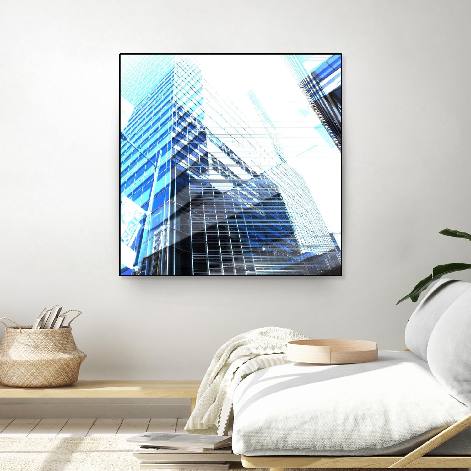 Urban Distortion II by Jean-François Dupuis on GIANT ART - white city scene superposition