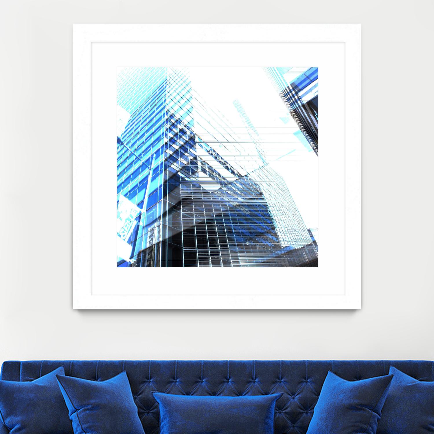 Urban Distortion II by Jean-François Dupuis on GIANT ART - white city scene superposition