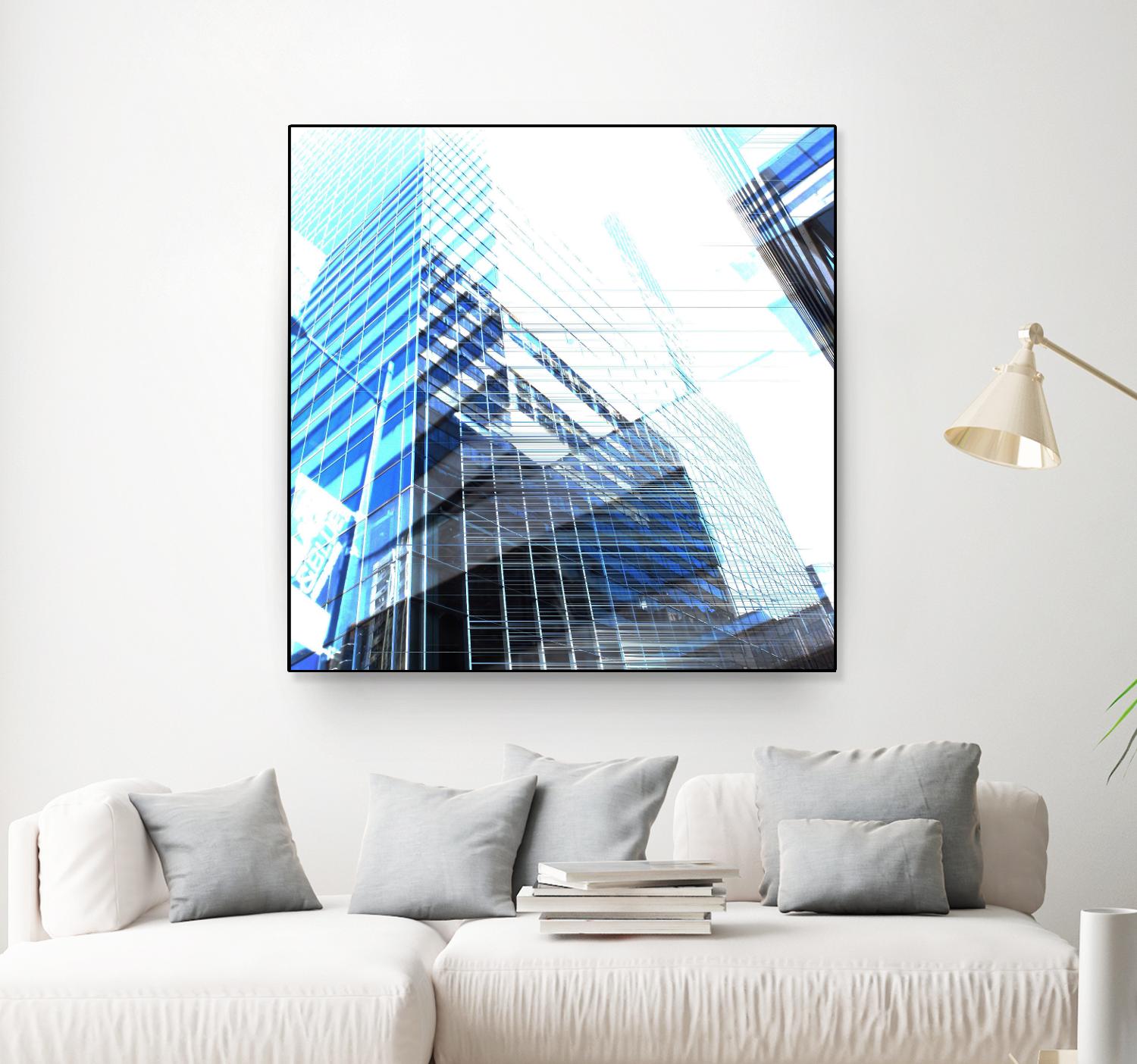 Urban Distortion II by Jean-François Dupuis on GIANT ART - white city scene superposition