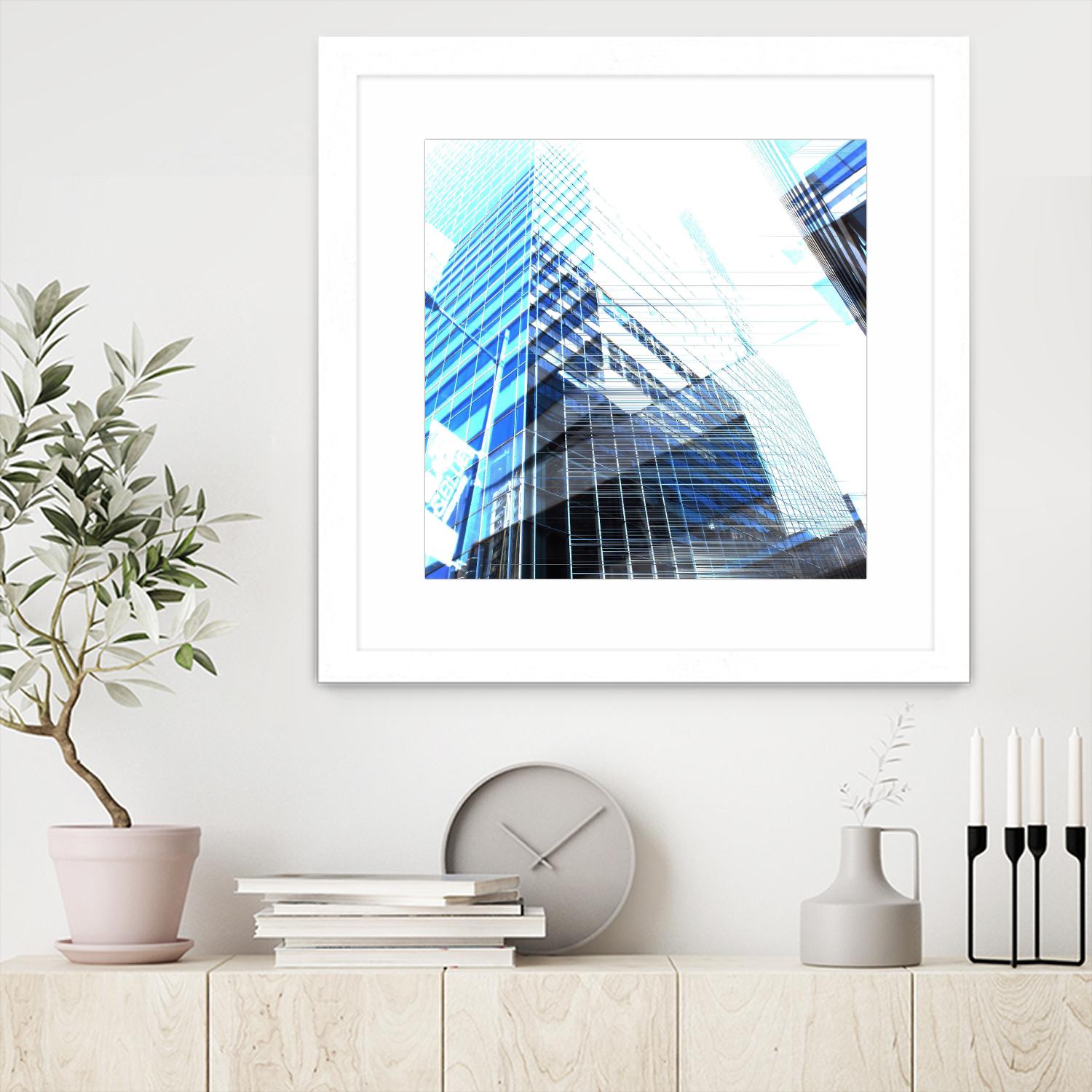 Urban Distortion II by Jean-François Dupuis on GIANT ART - white city scene superposition