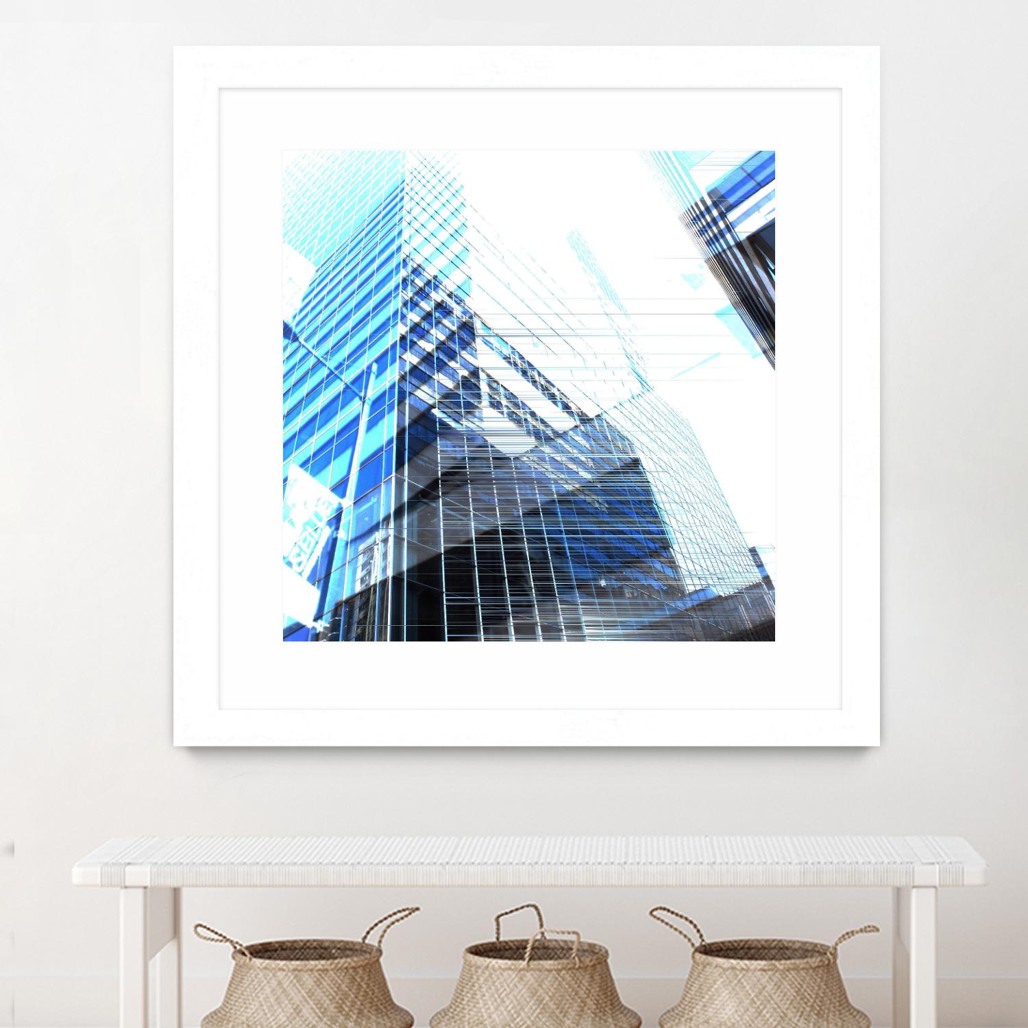 Urban Distortion II by Jean-François Dupuis on GIANT ART - white city scene superposition