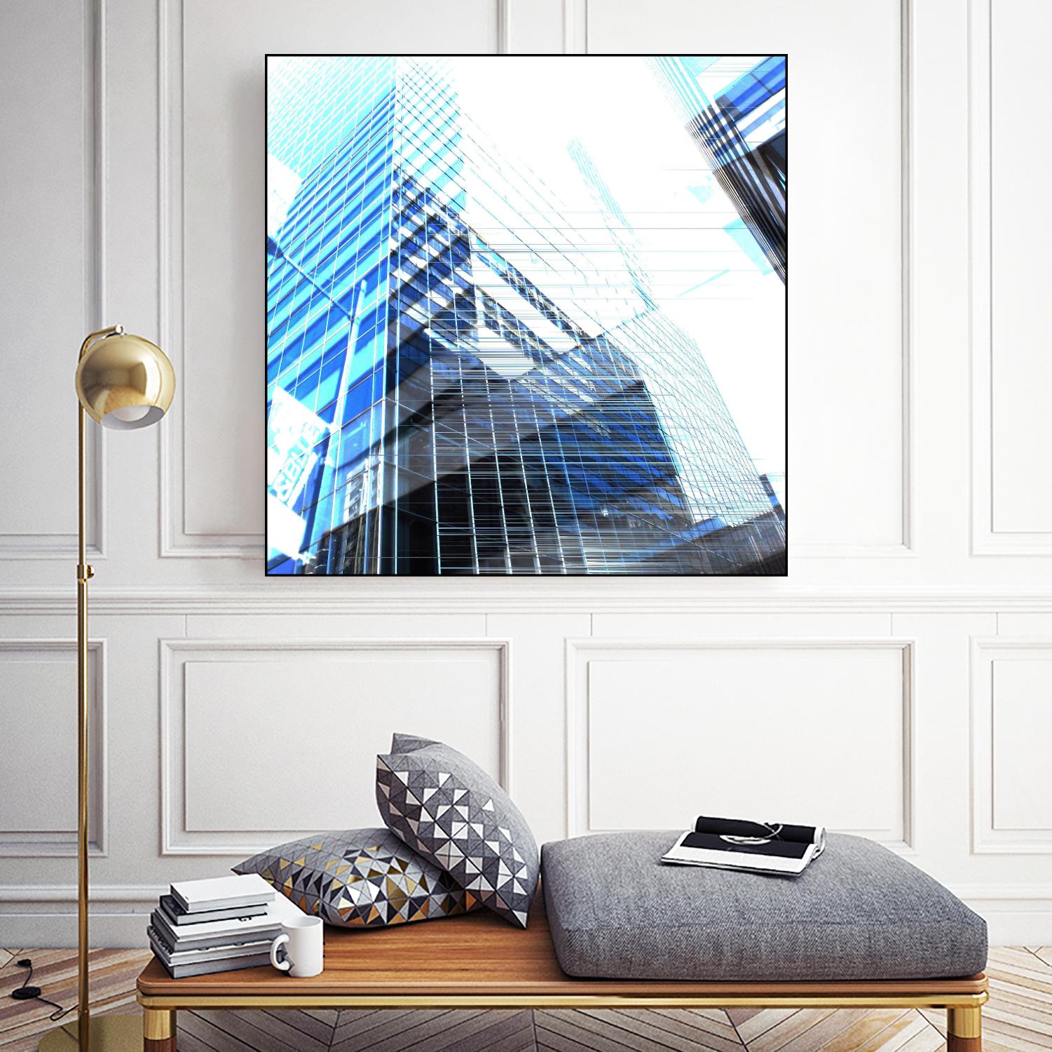 Urban Distortion II by Jean-François Dupuis on GIANT ART - white city scene superposition