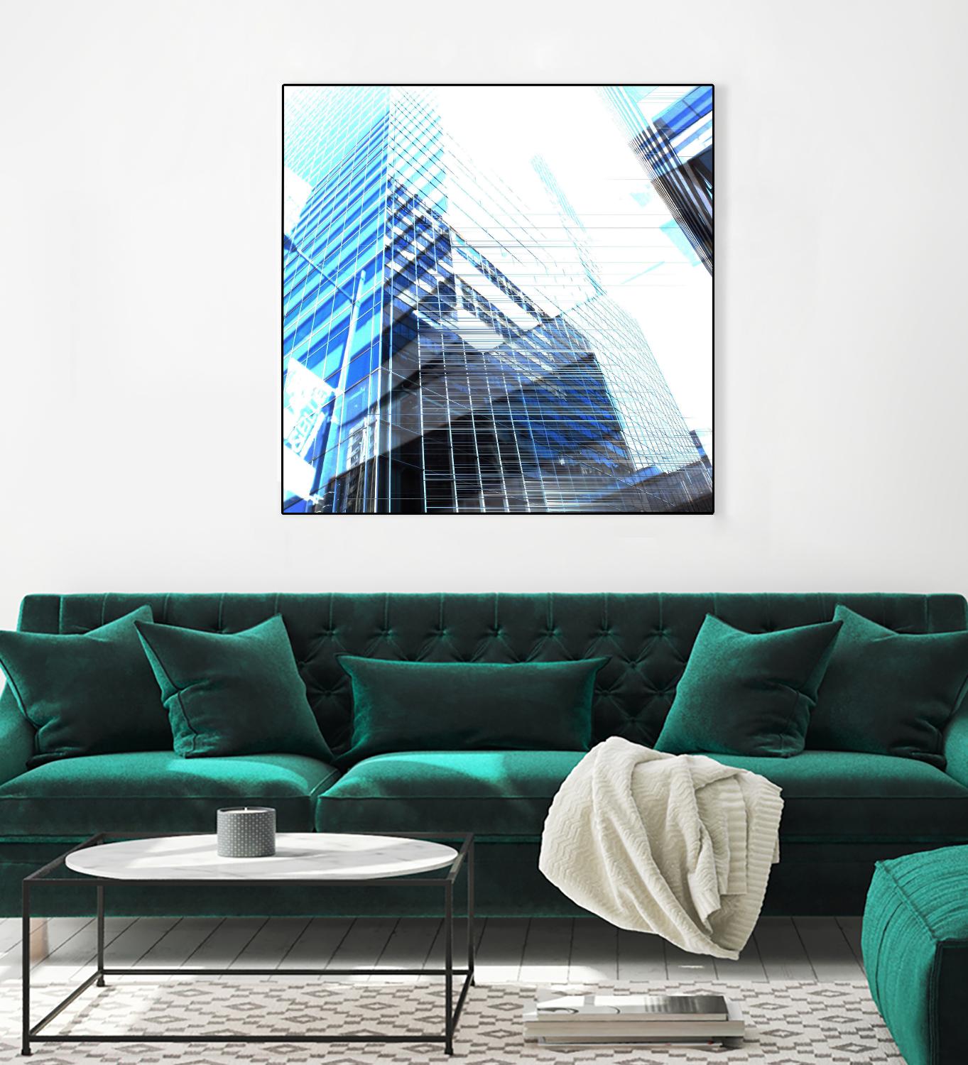 Urban Distortion II by Jean-François Dupuis on GIANT ART - white city scene superposition