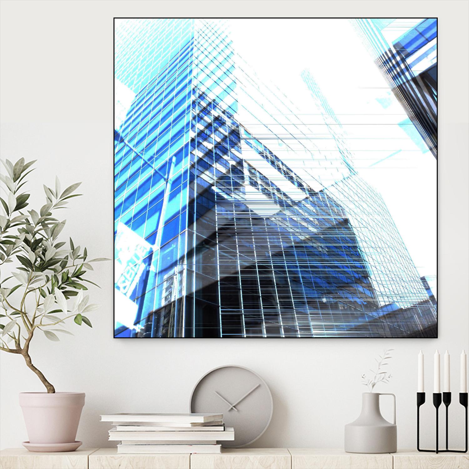 Urban Distortion II by Jean-François Dupuis on GIANT ART - white city scene superposition
