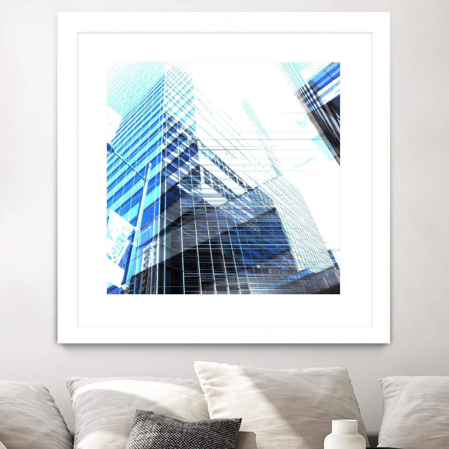 Urban Distortion II by Jean-François Dupuis on GIANT ART - white city scene superposition