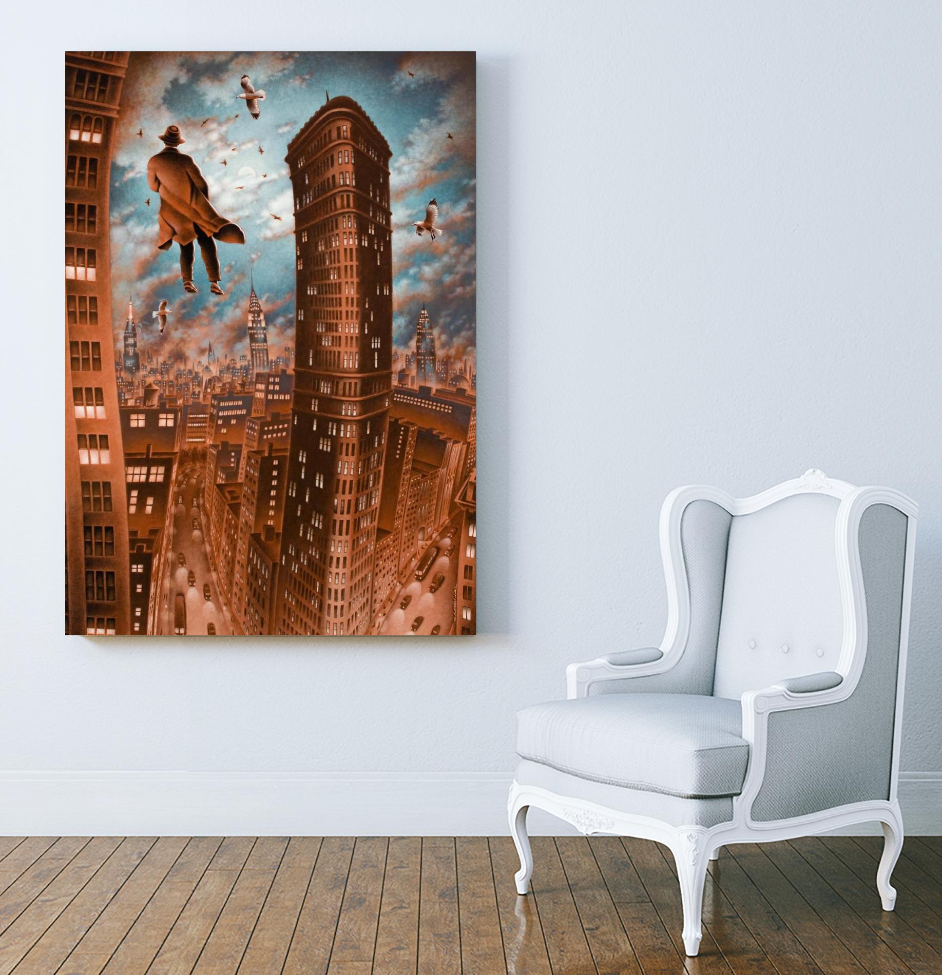 Empire d'argile by Alain Cardinal on GIANT ART - beige whimsical la nuit