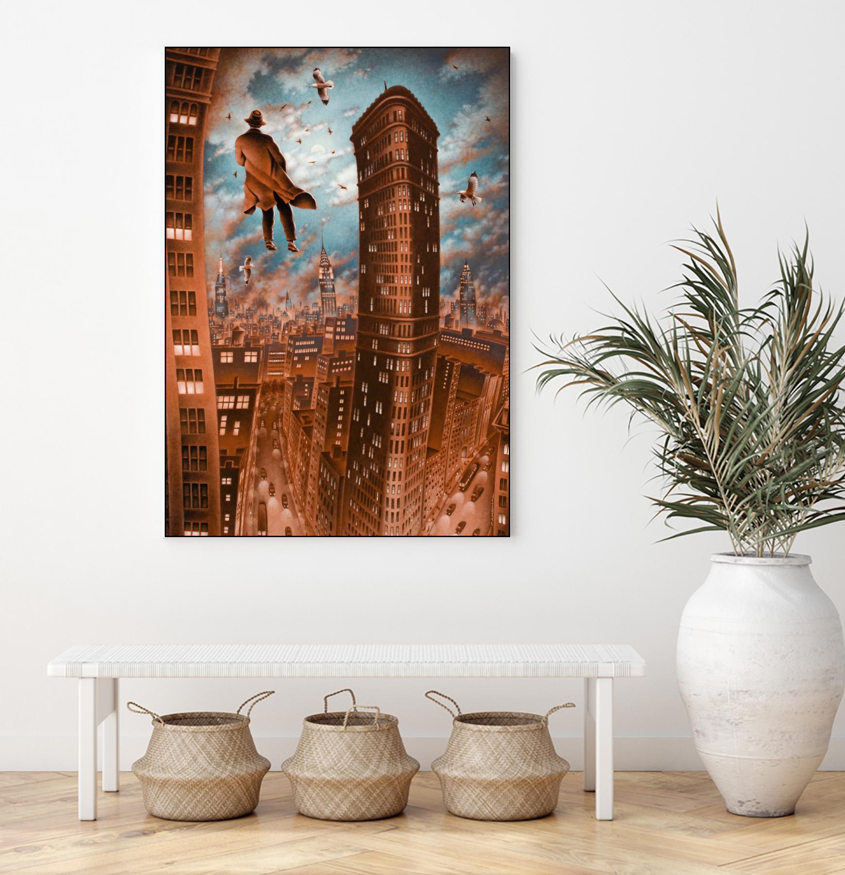 Empire d'argile by Alain Cardinal on GIANT ART - beige whimsical la nuit