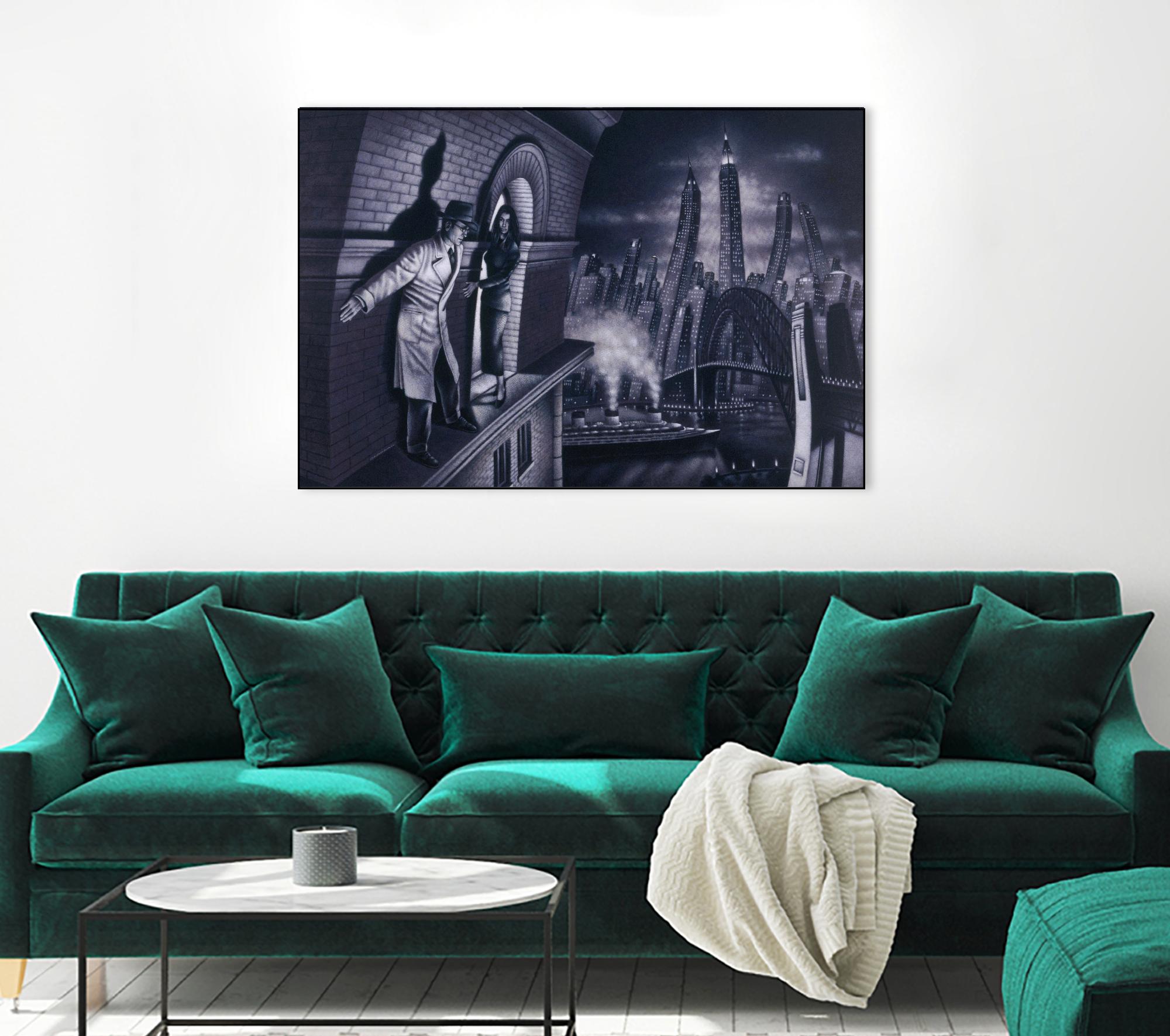 Série noire 3 by Alain Cardinal on GIANT ART - black black & white la nuit