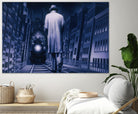 Narco Analyse by Alain Cardinal on GIANT ART - blue figurative ville