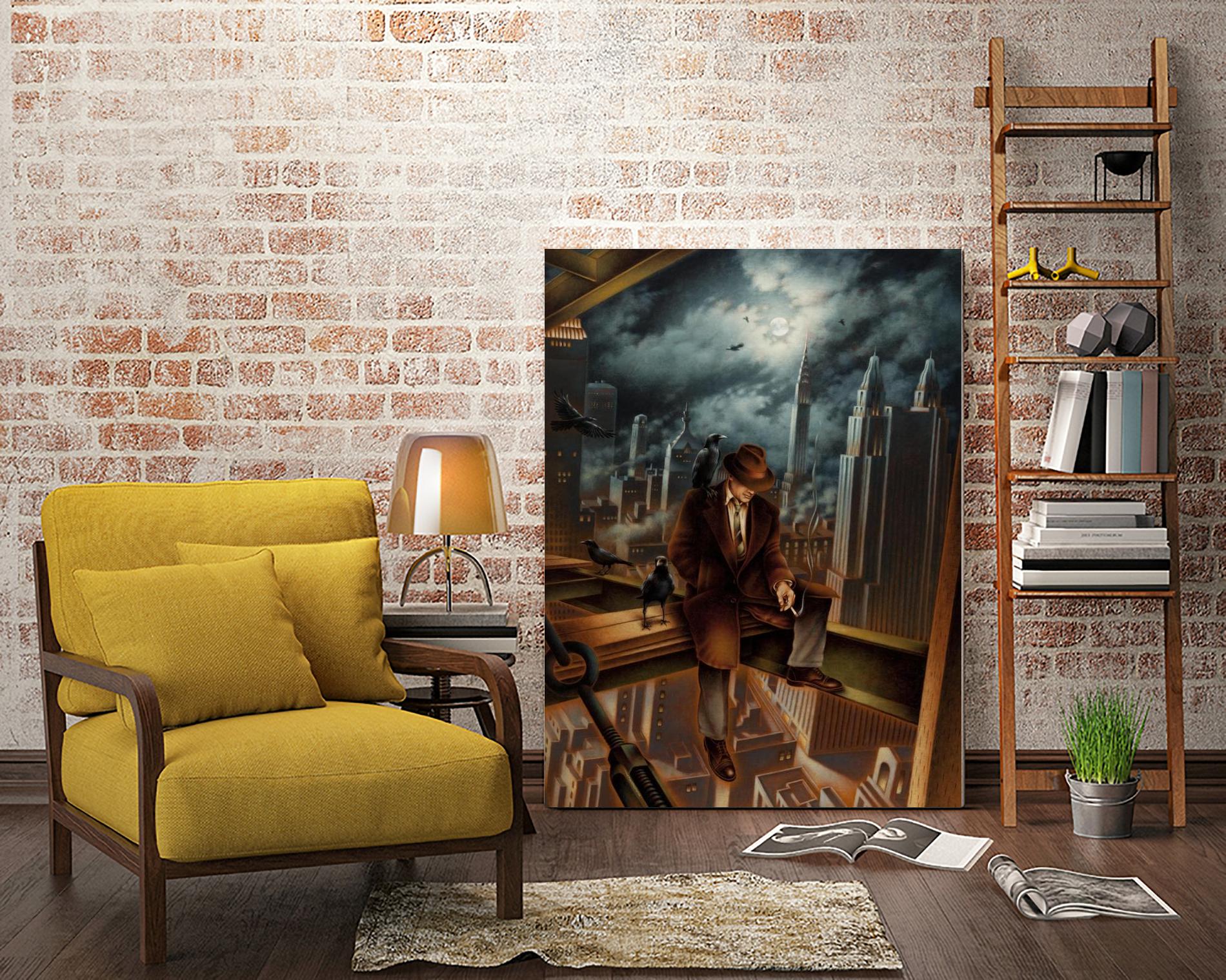 Dr. Orpheus by Alain Cardinal on GIANT ART - rust figurative poutre