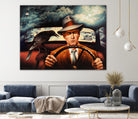 Dr. Alfred & Mr. James by Alain Cardinal on GIANT ART - beige figurative films