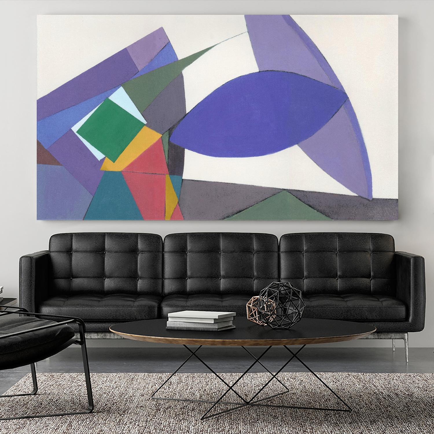 Equilibrium by Diane Lambin on GIANT ART - green shapes geometric shapes