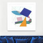 Serpentin by Diane Lambin on GIANT ART - white shapes triangles