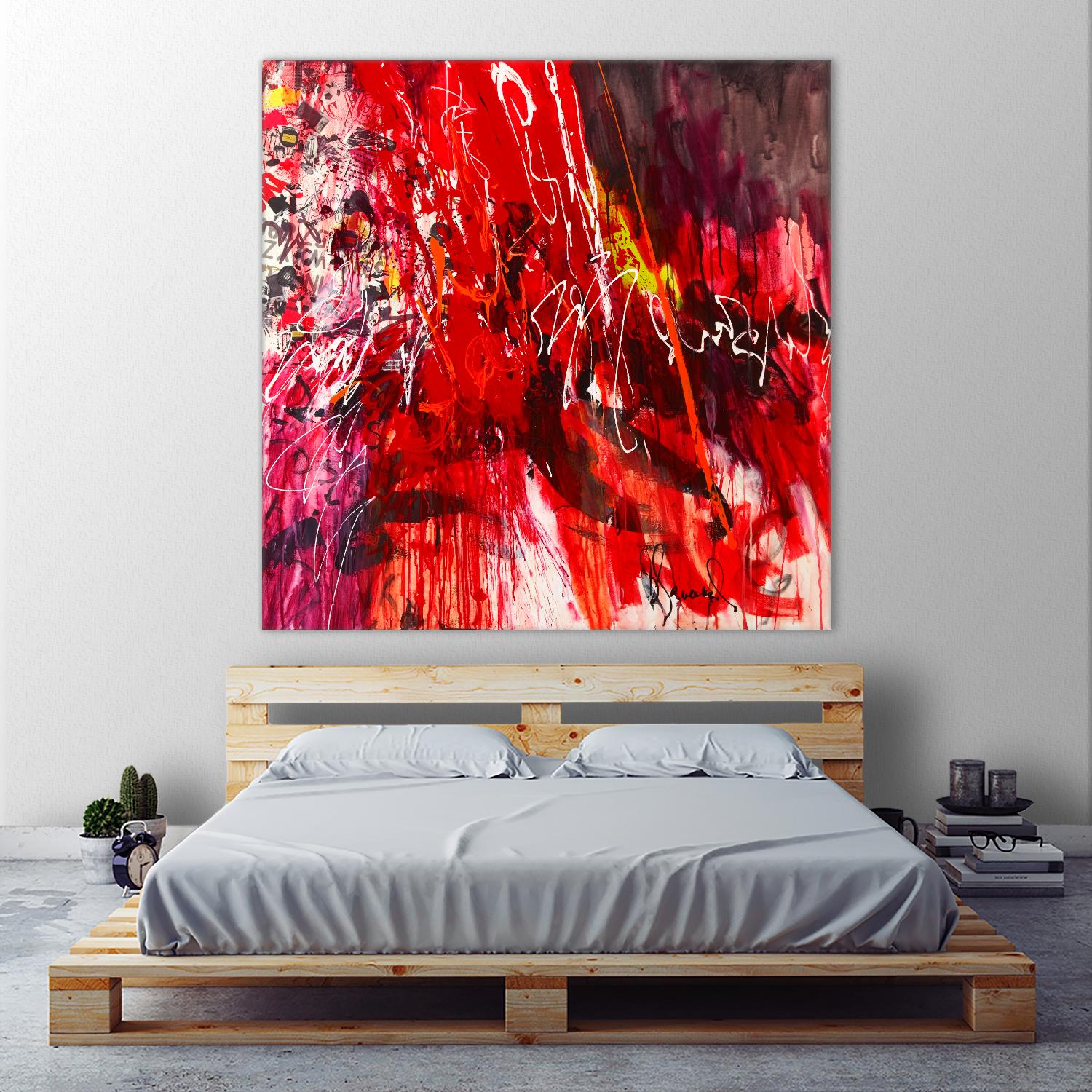 All that jazz by Doris Savard on GIANT ART - red abstract