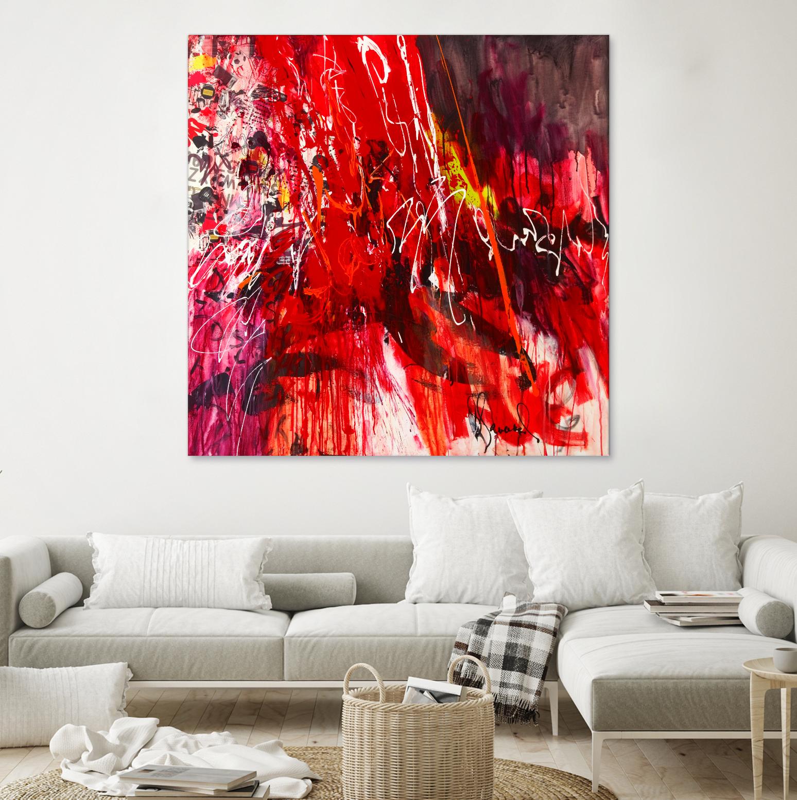 All that jazz by Doris Savard on GIANT ART - red abstract