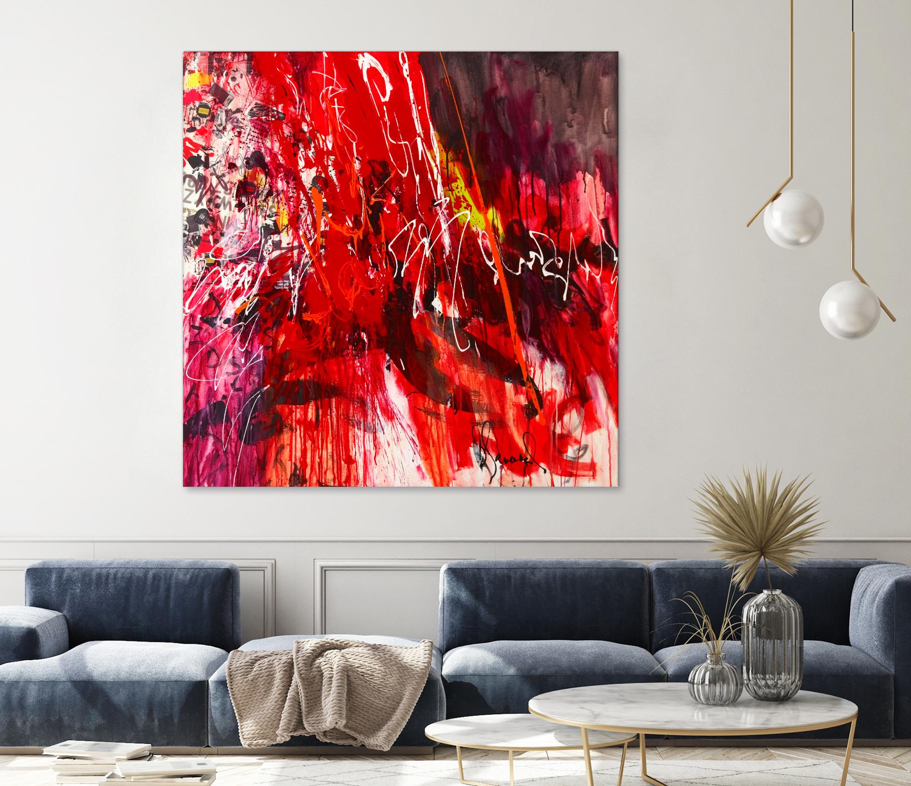 All that jazz by Doris Savard on GIANT ART - red abstract