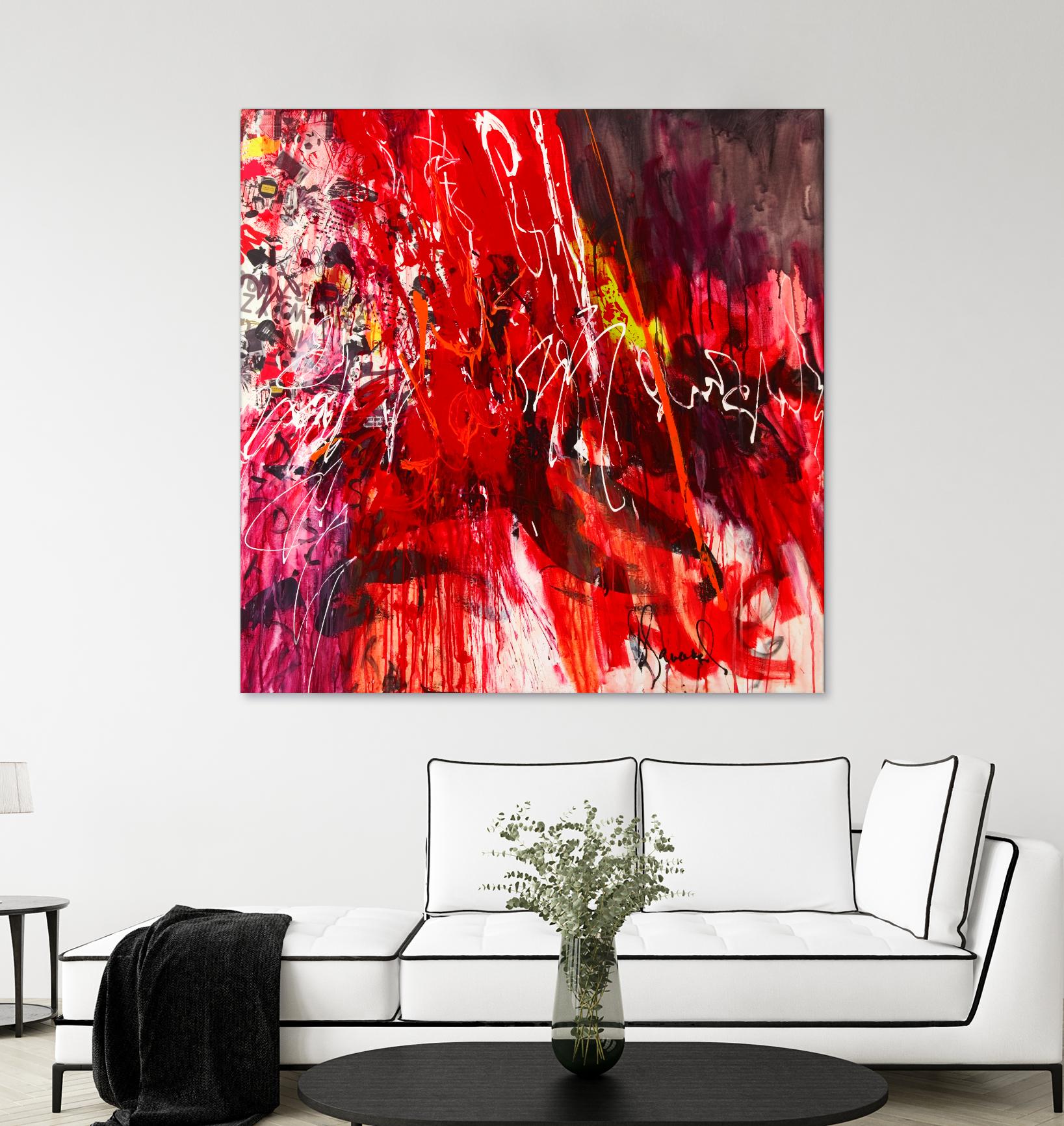 All that jazz by Doris Savard on GIANT ART - red abstract