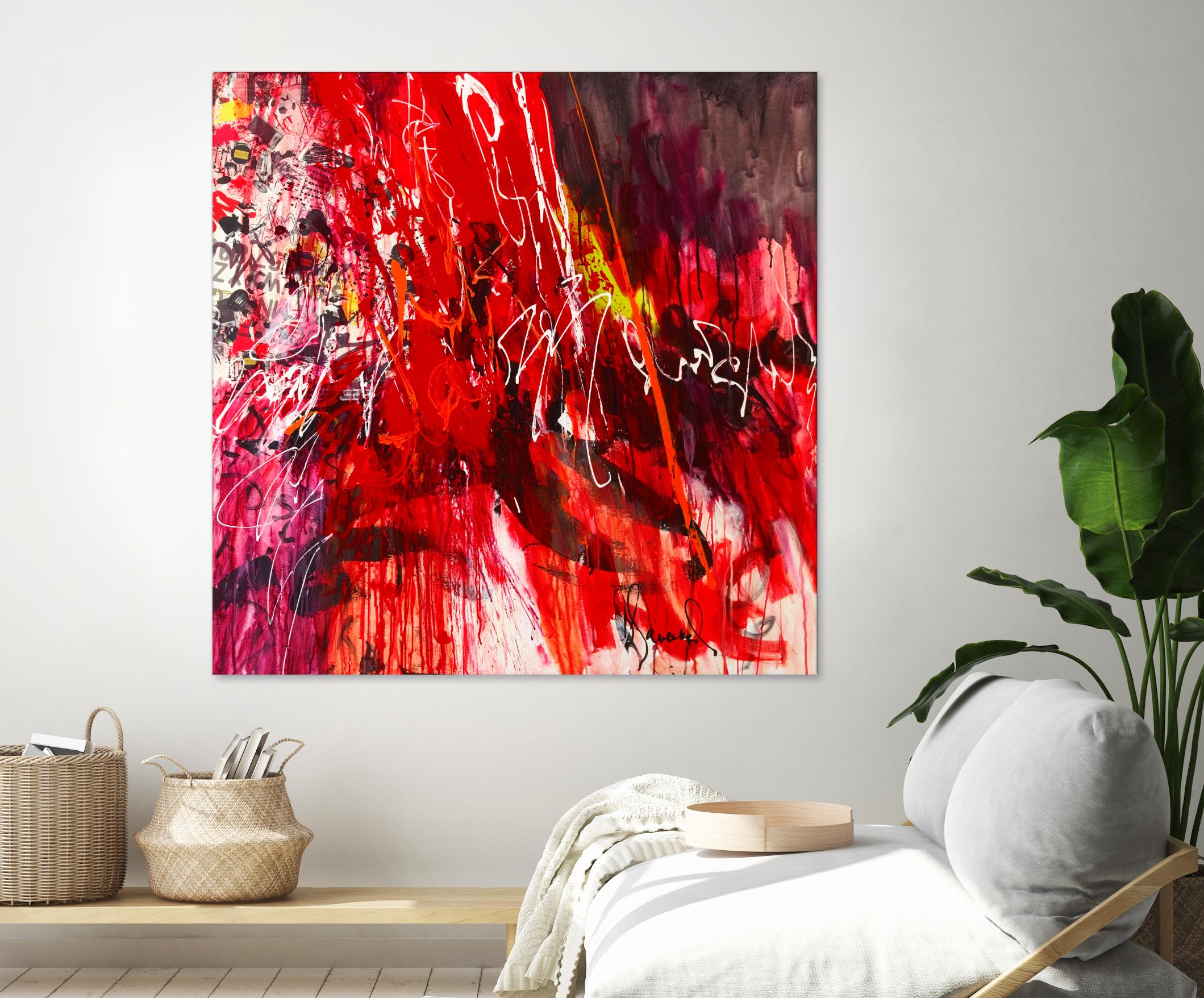 All that jazz by Doris Savard on GIANT ART - red abstract