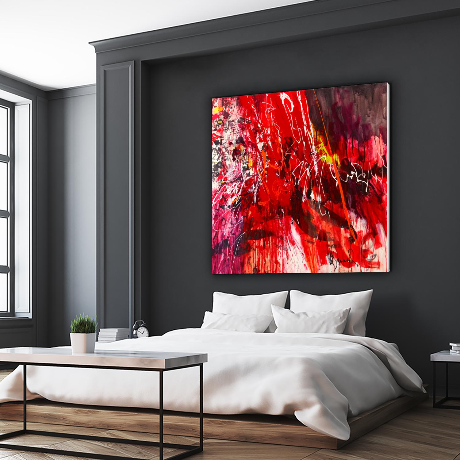 All that jazz by Doris Savard on GIANT ART - red abstract