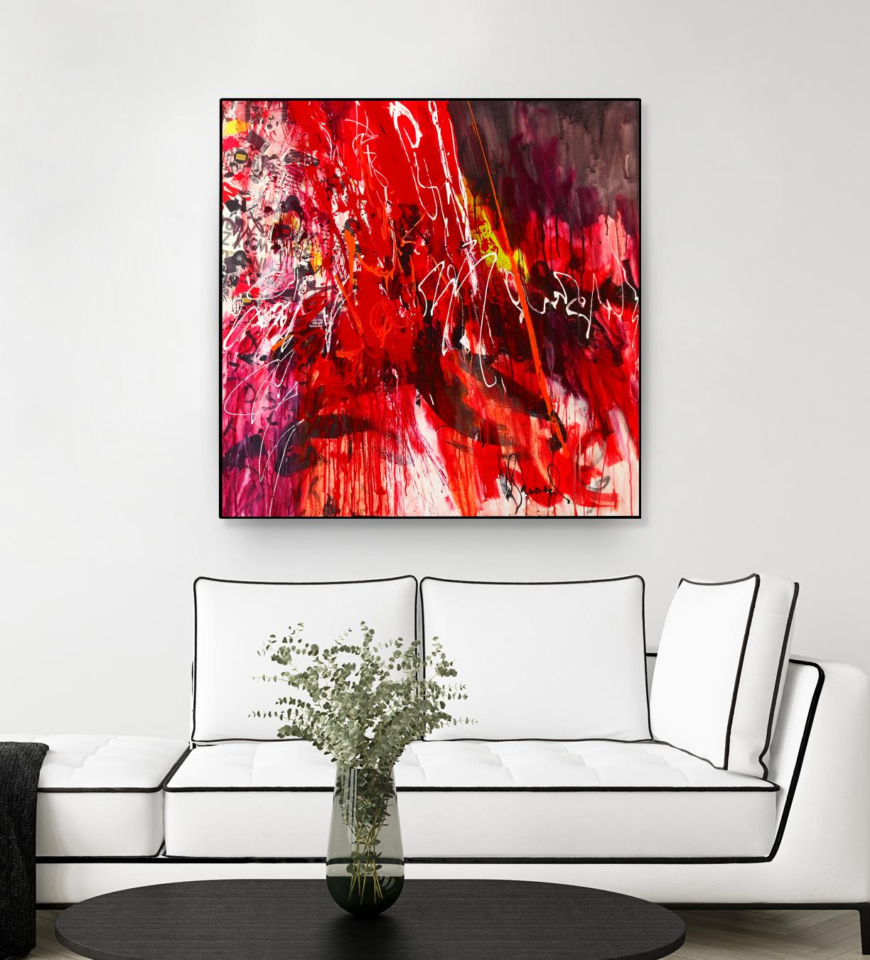 All that jazz by Doris Savard on GIANT ART - red abstract