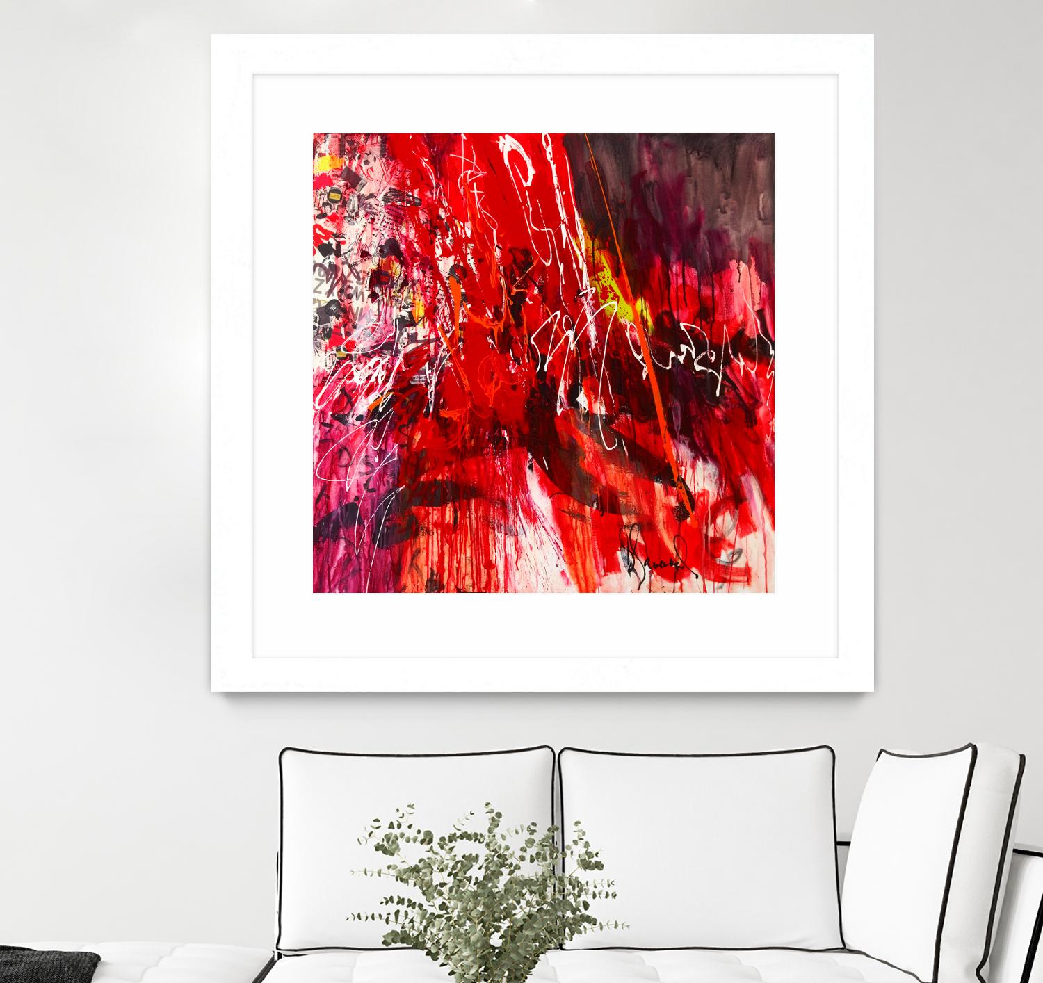 All that jazz by Doris Savard on GIANT ART - red abstract