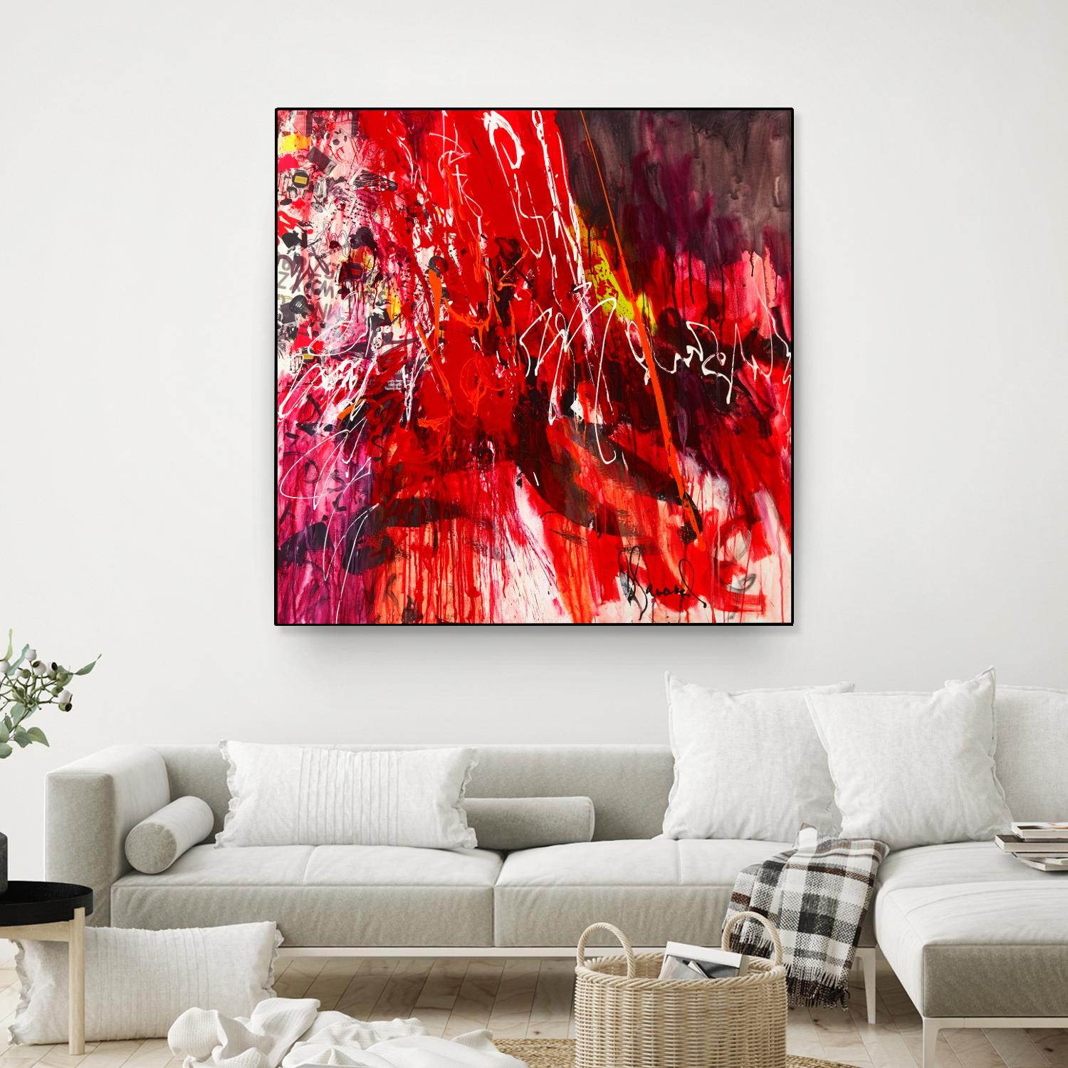 All that jazz by Doris Savard on GIANT ART - red abstract