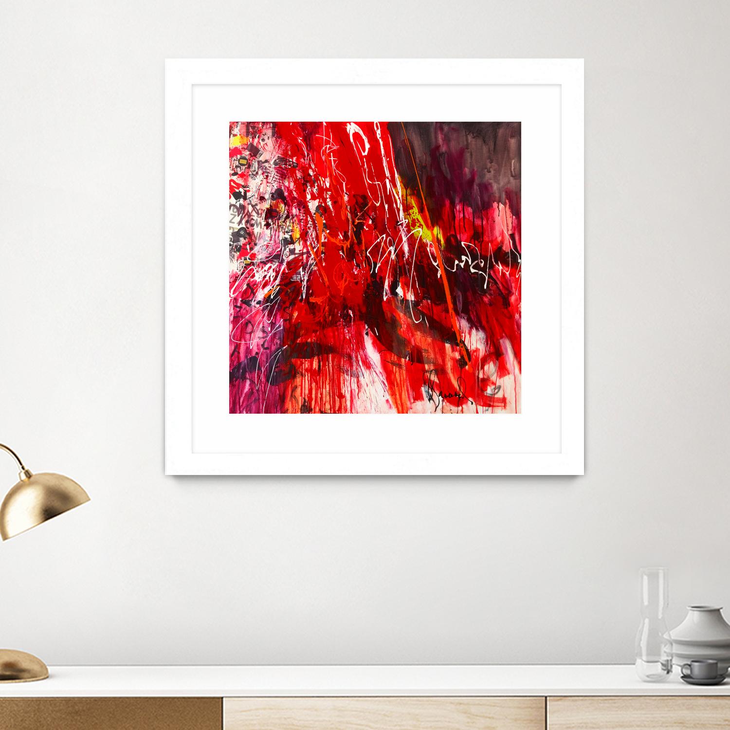 All that jazz by Doris Savard on GIANT ART - red abstract