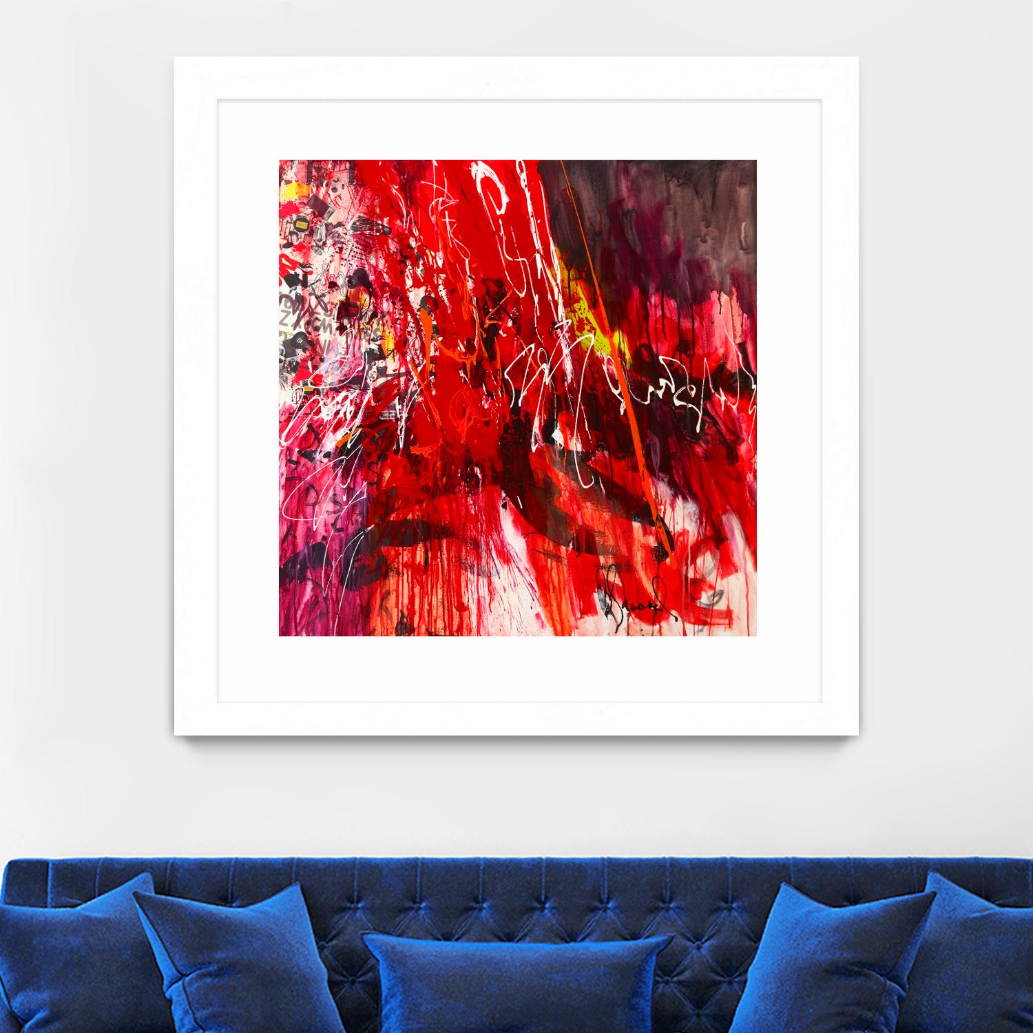 All that jazz by Doris Savard on GIANT ART - red abstract