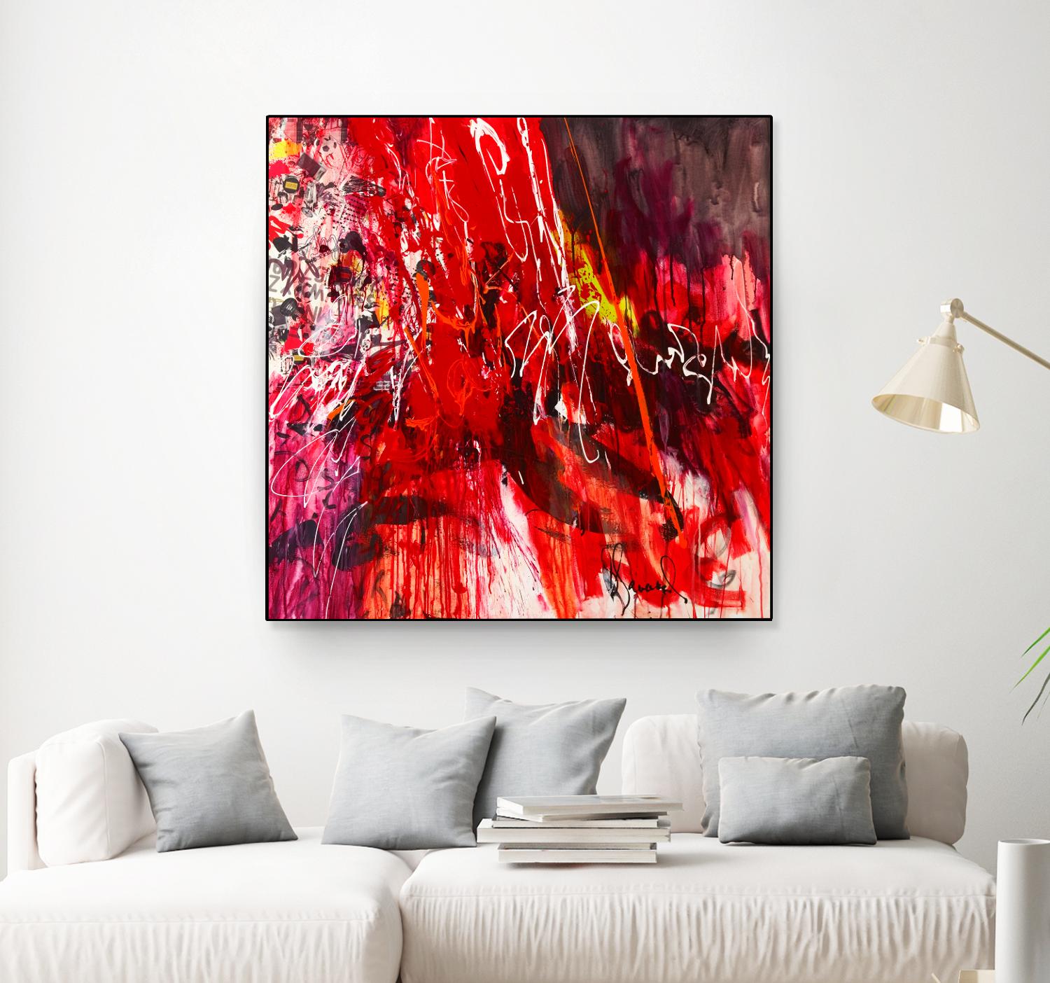 All that jazz by Doris Savard on GIANT ART - red abstract