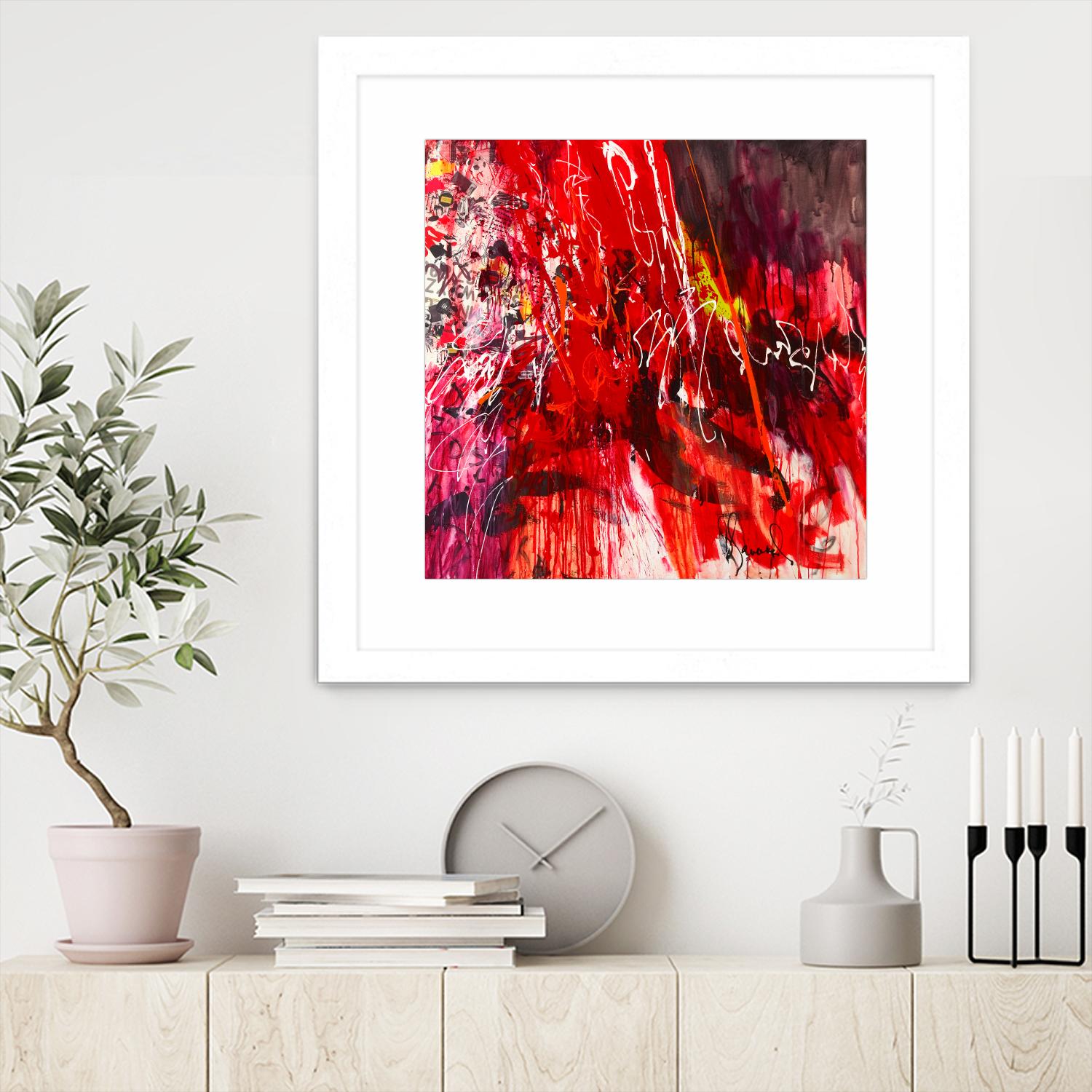 All that jazz by Doris Savard on GIANT ART - red abstract