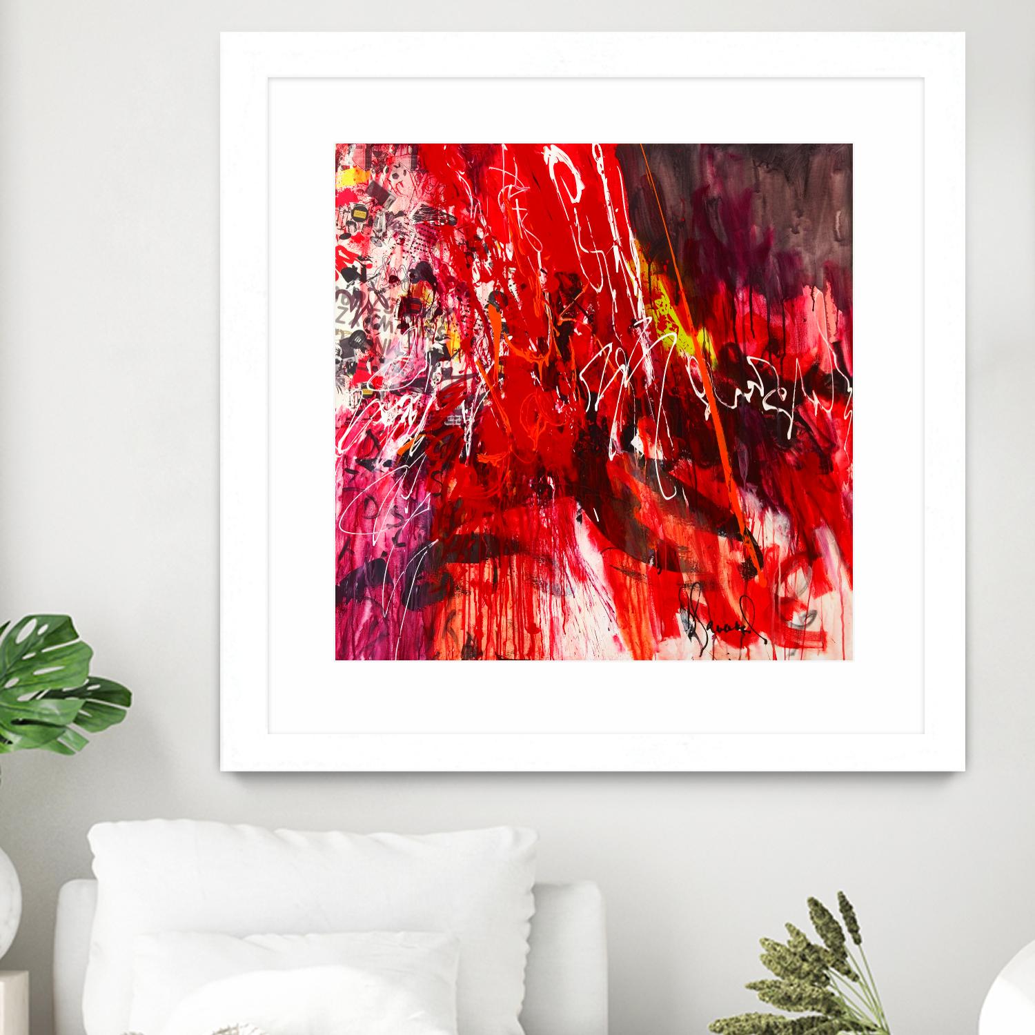All that jazz by Doris Savard on GIANT ART - red abstract