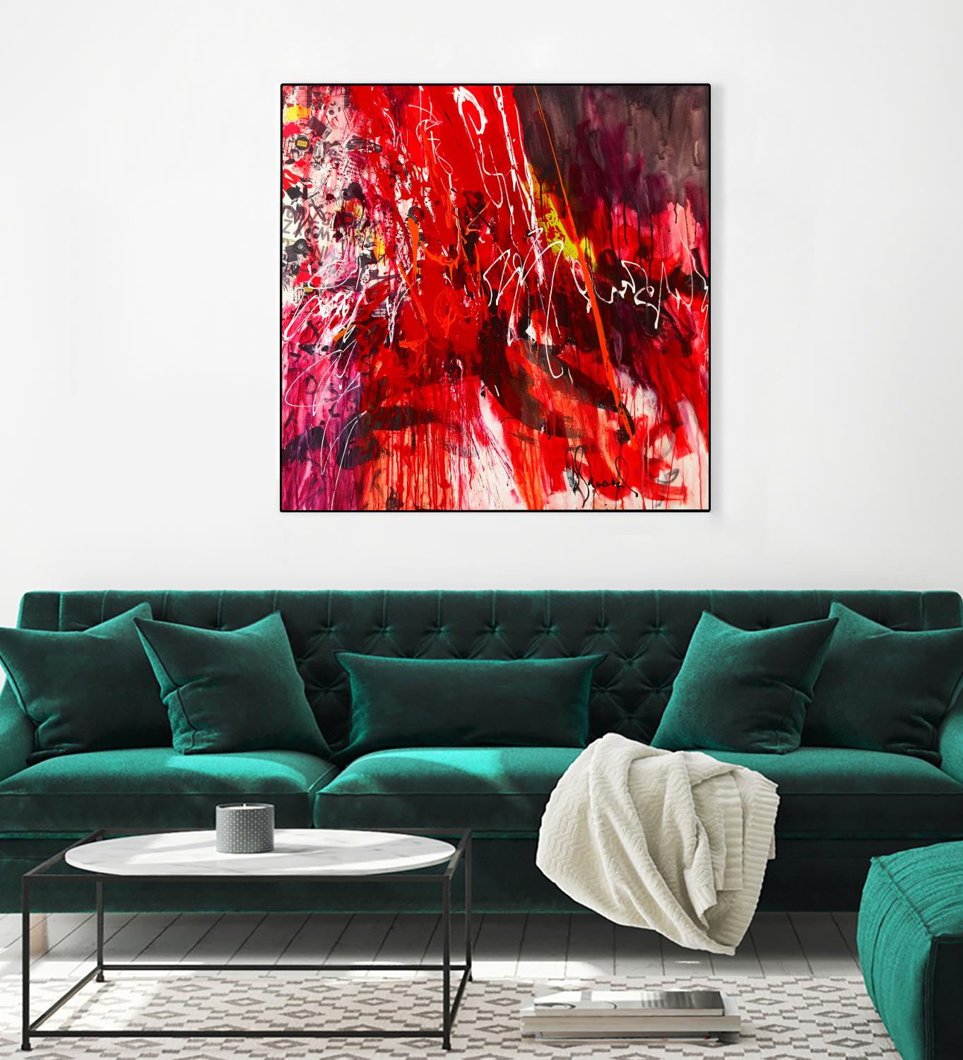 All that jazz by Doris Savard on GIANT ART - red abstract