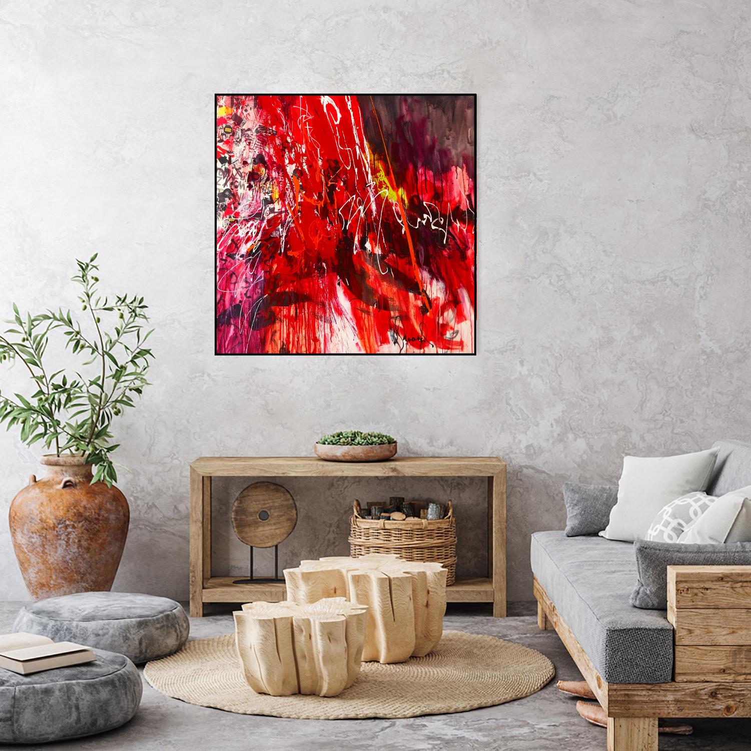 All that jazz by Doris Savard on GIANT ART - red abstract
