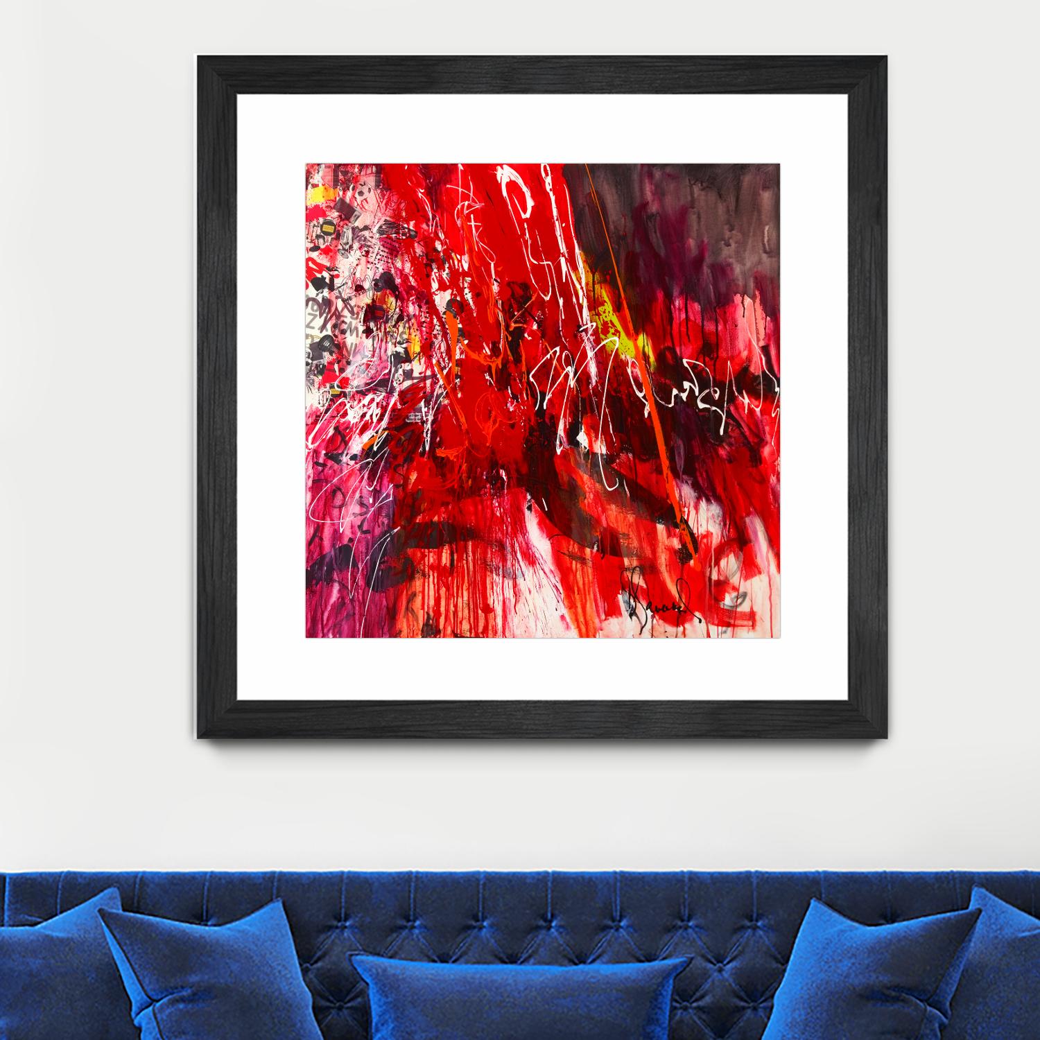All that jazz by Doris Savard on GIANT ART - red abstract
