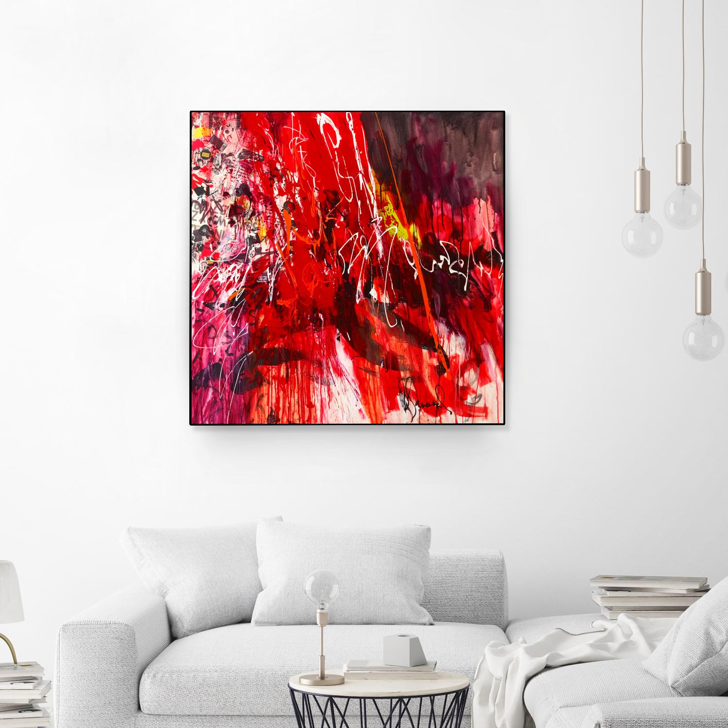 All that jazz by Doris Savard on GIANT ART - red abstract