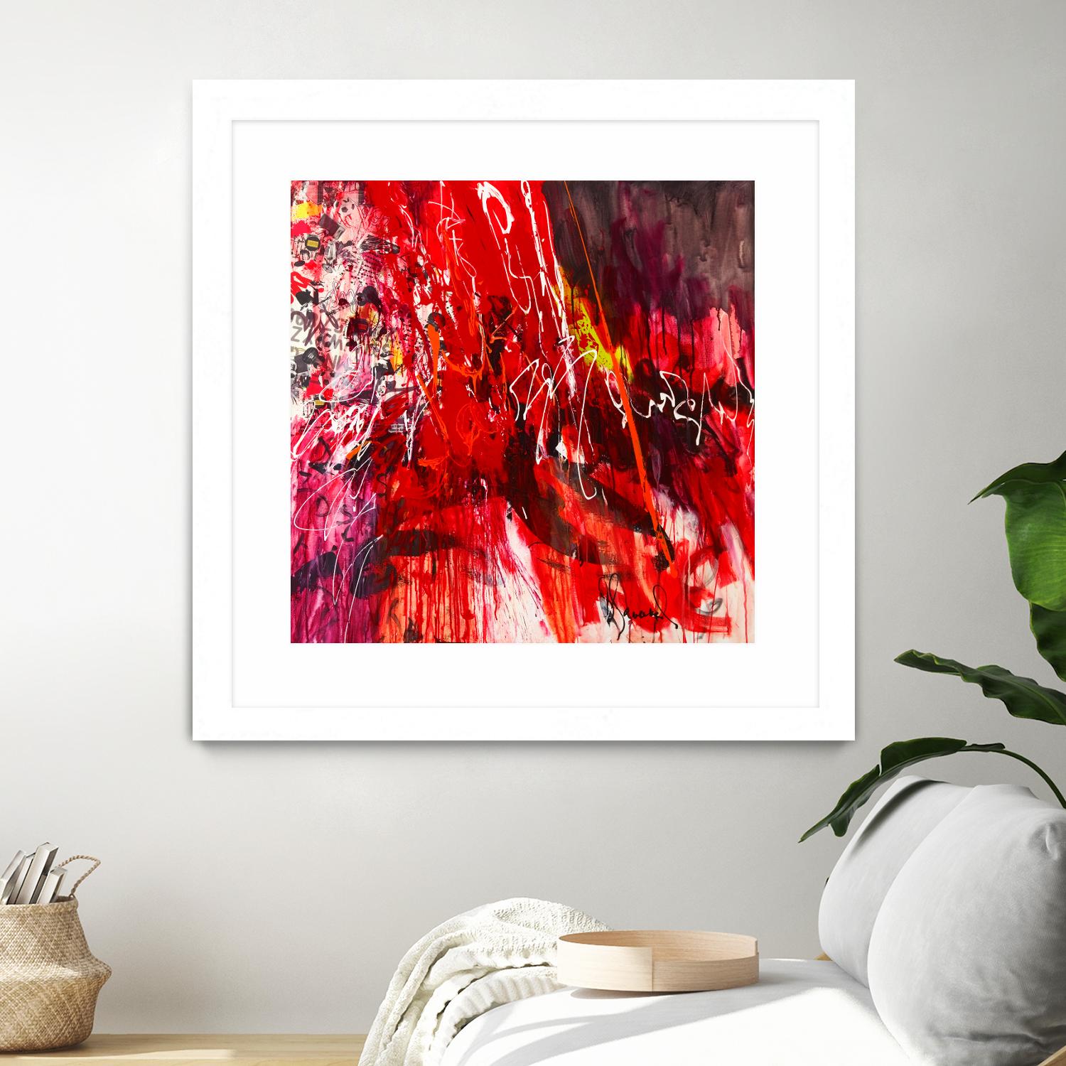 All that jazz by Doris Savard on GIANT ART - red abstract