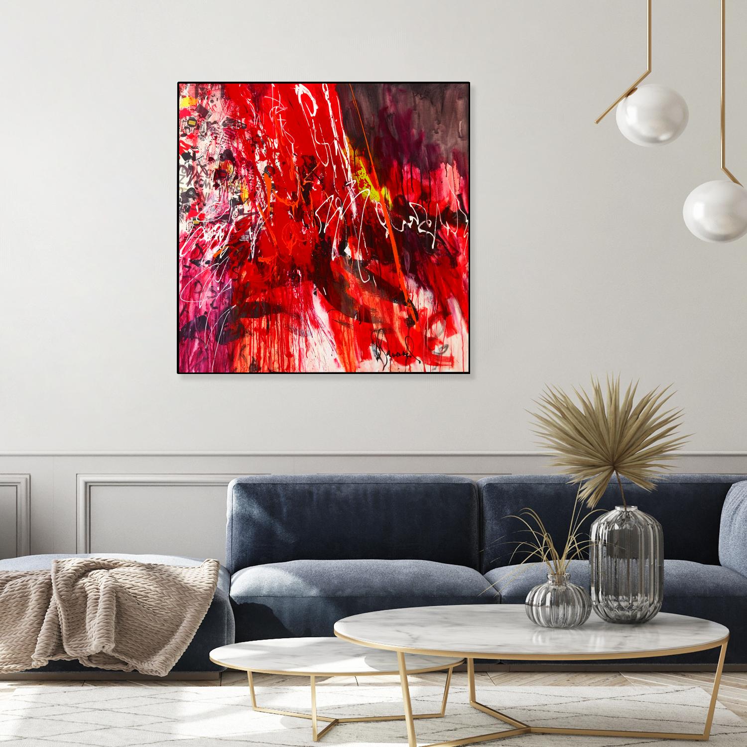 All that jazz by Doris Savard on GIANT ART - red abstract