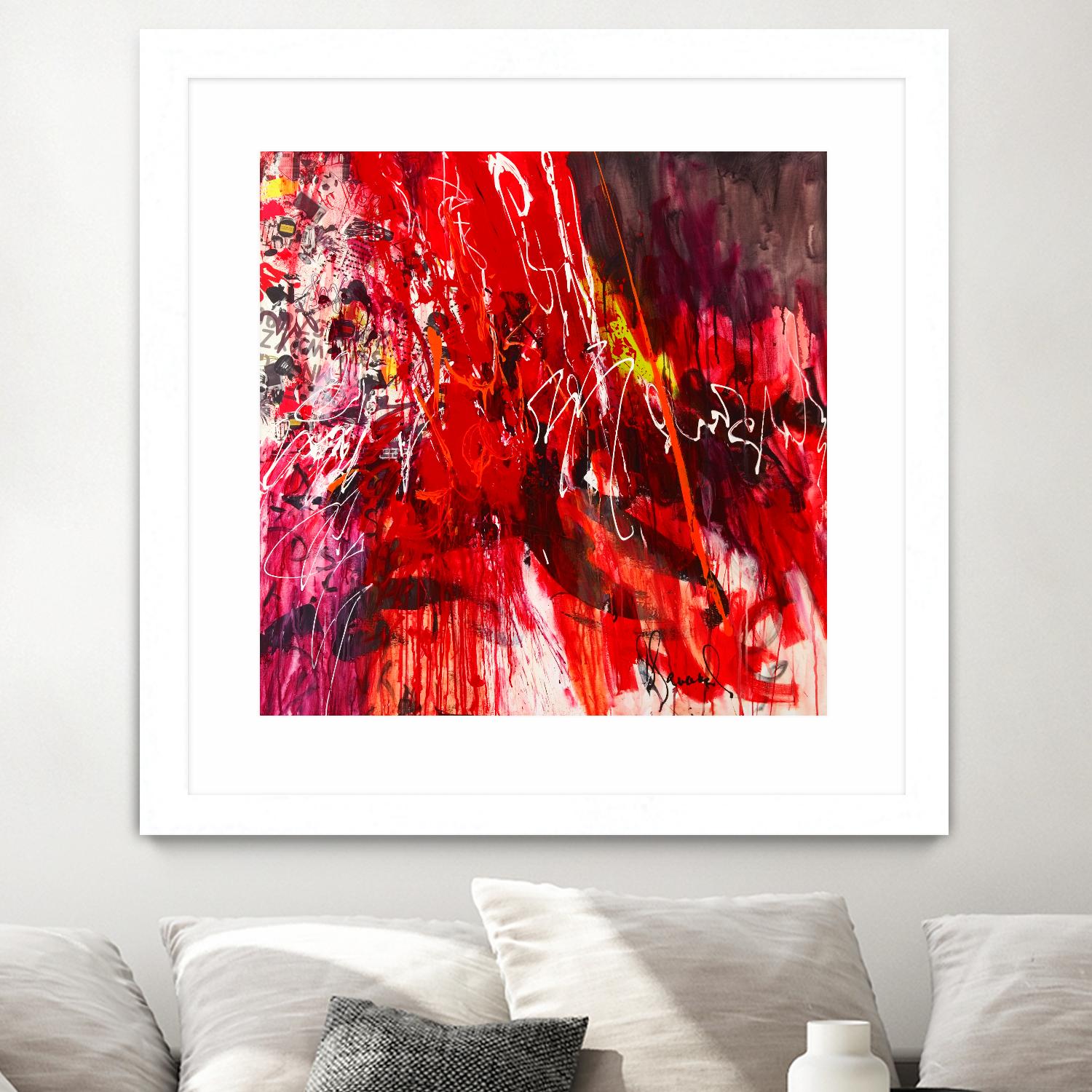 All that jazz by Doris Savard on GIANT ART - red abstract