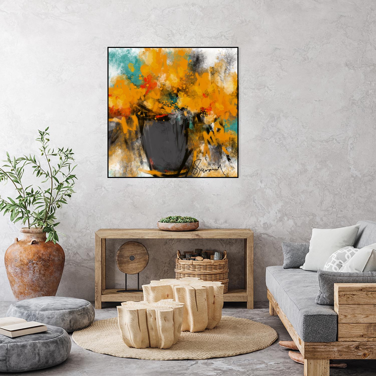 Spring time by Doris Savard on GIANT ART - yellow flowers contemporary
