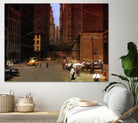 New York 1949 - 2 by Jean-François Dupuis on GIANT ART - beige city scene ouvriers