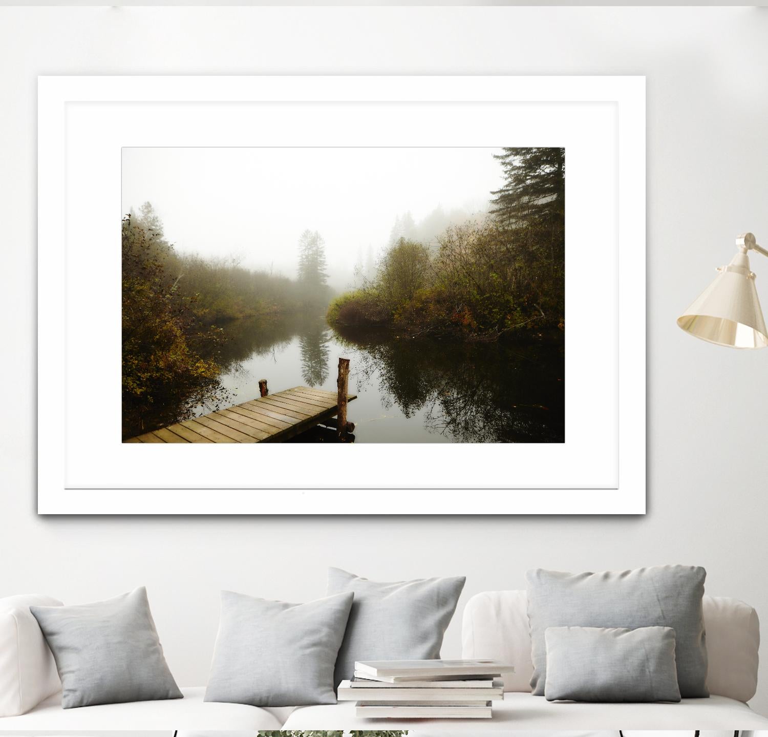 The River by Peter  Morneau on GIANT ART - green nature fall