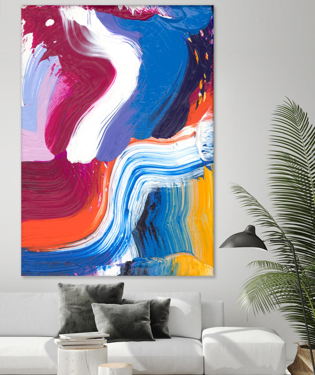 Just a wee one by Claire Desjardins on GIANT ART - blue abstract