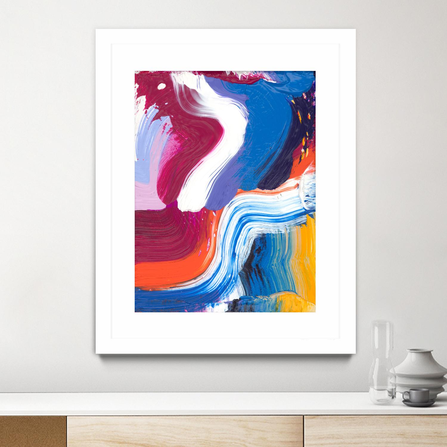 Just a wee one by Claire Desjardins on GIANT ART - orange abstract canadian