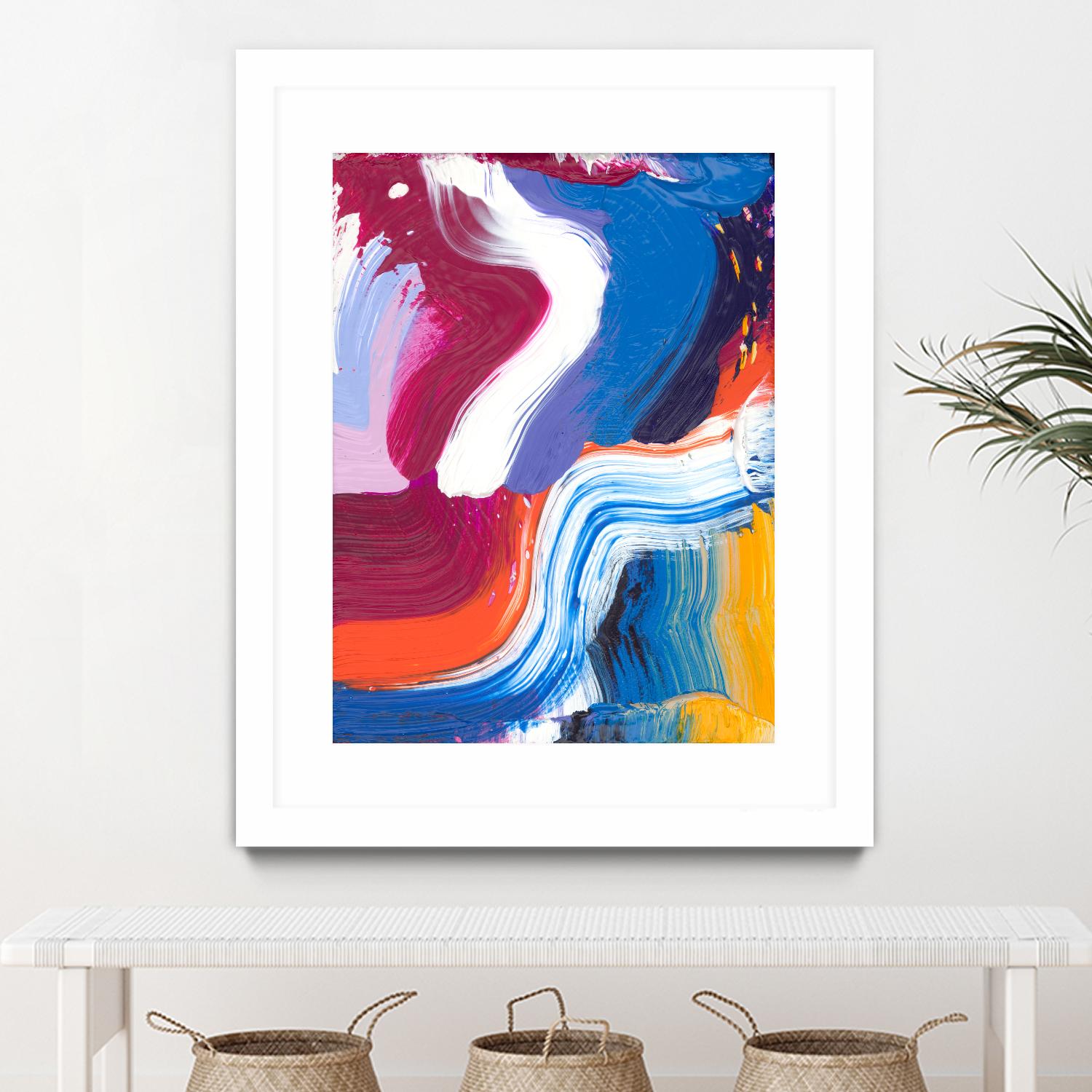 Just a wee one by Claire Desjardins on GIANT ART - orange abstract canadian